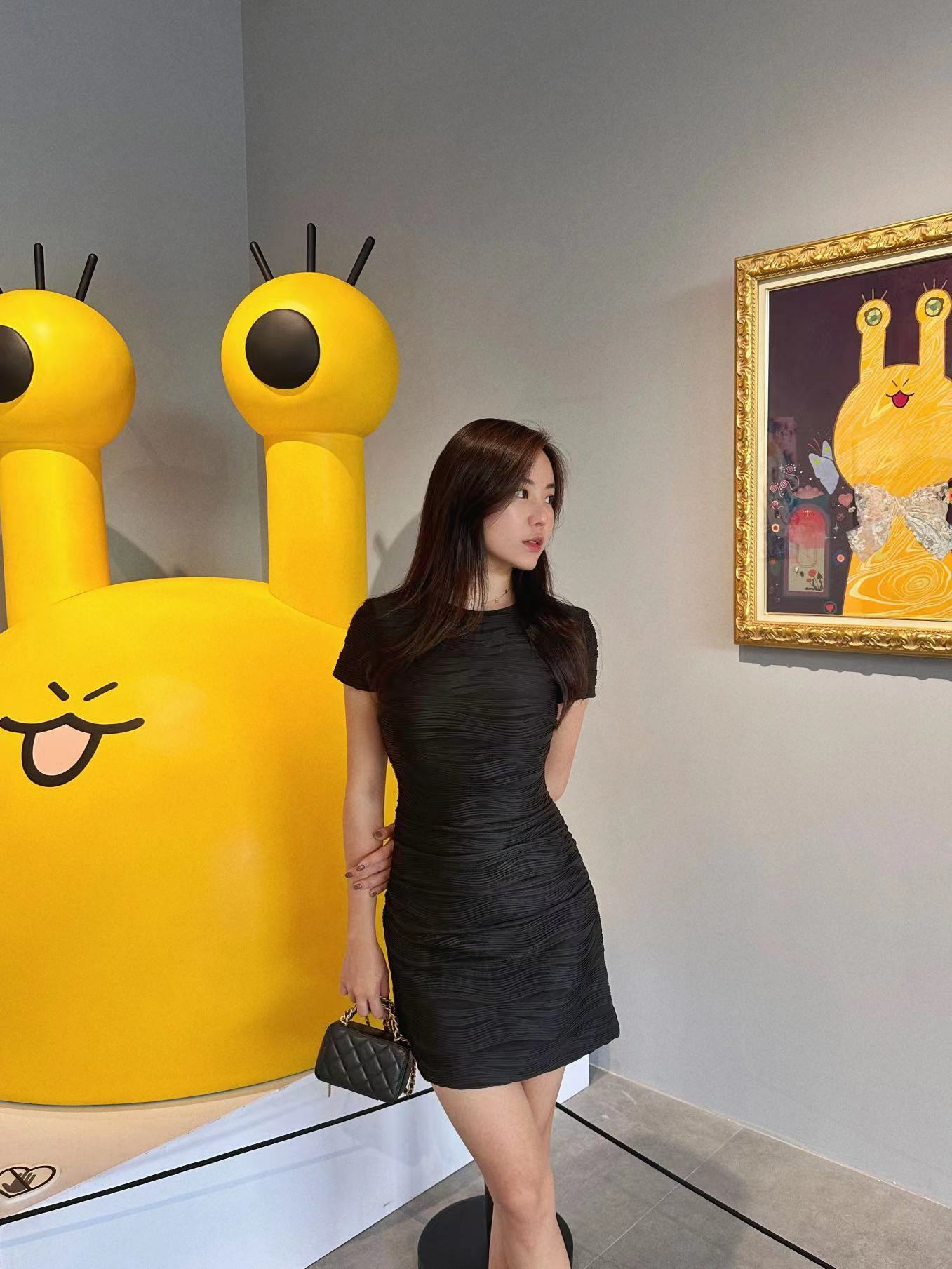 Meet you 邂逅 水波紋短袖洋裝