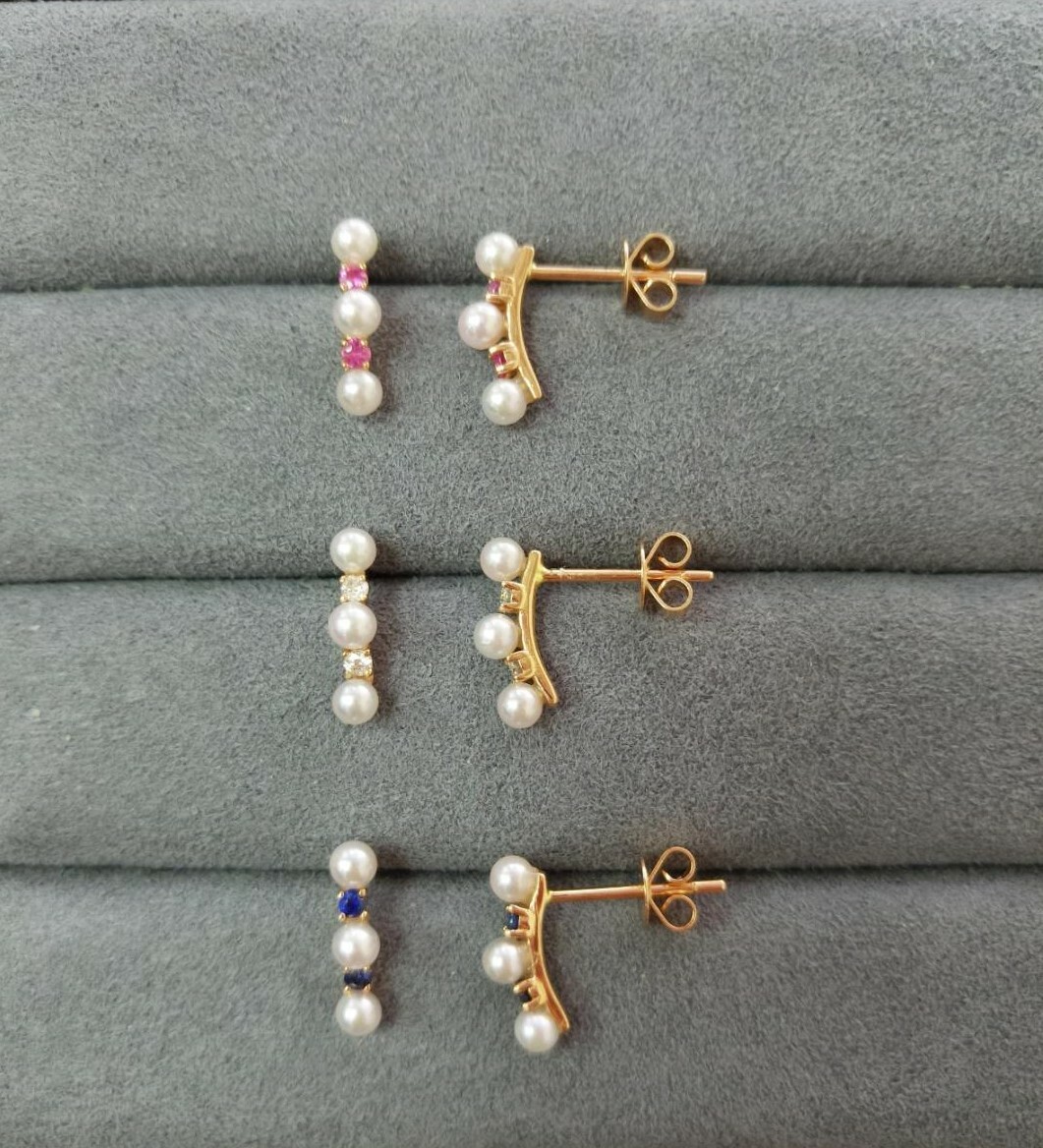 18K Rose Gold Akoya Earrings