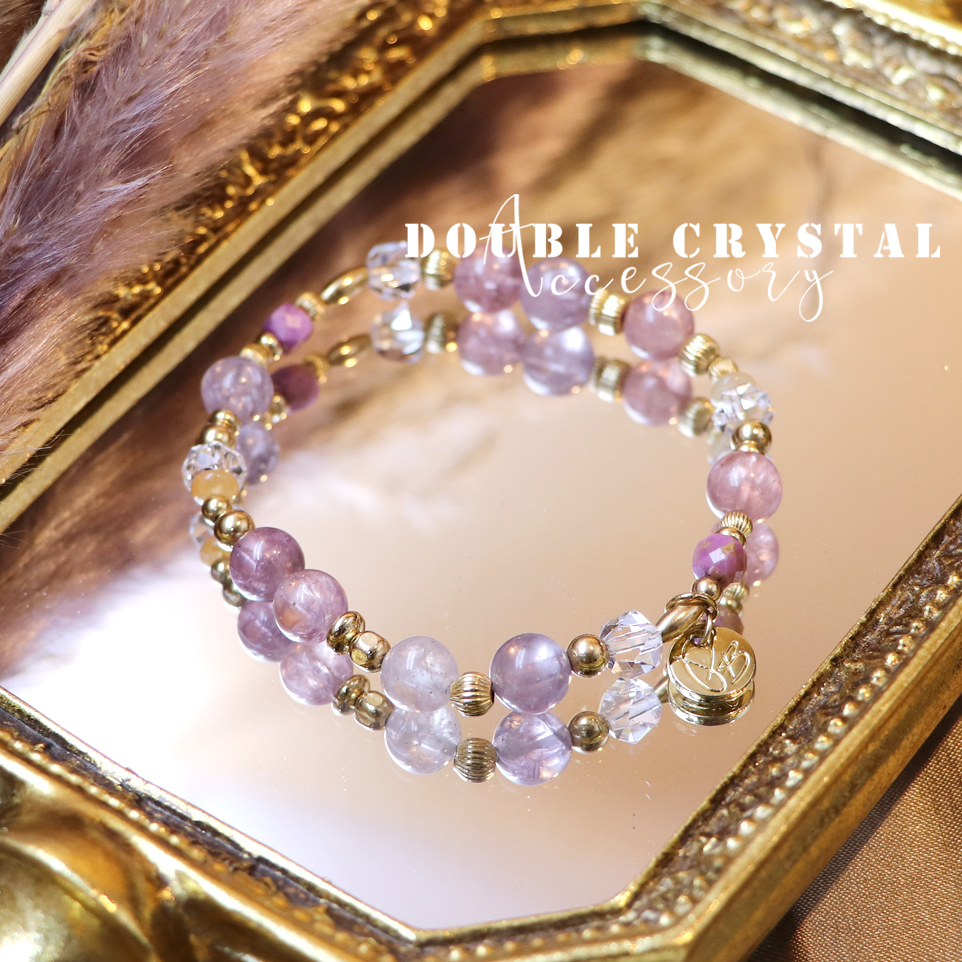 ☽◌*芭比的珠寶盒／彩尖晶・紫雲母・東菱玉