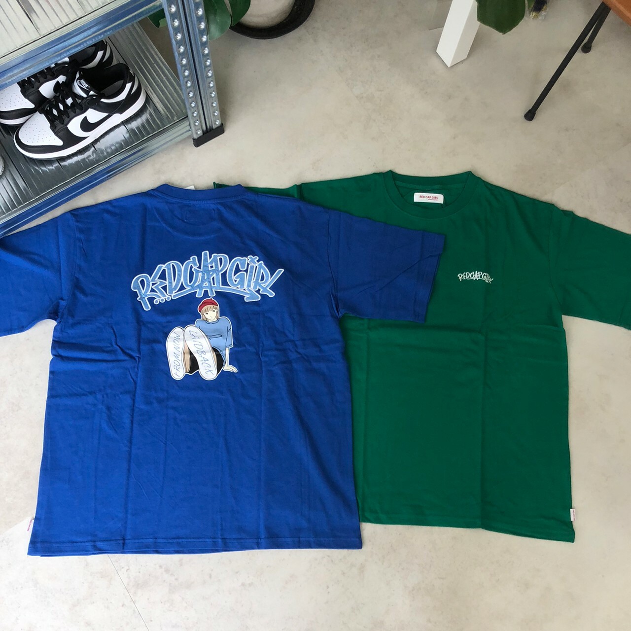 Red Cap Girl 女孩圖案刺繡logo短Tee 22548