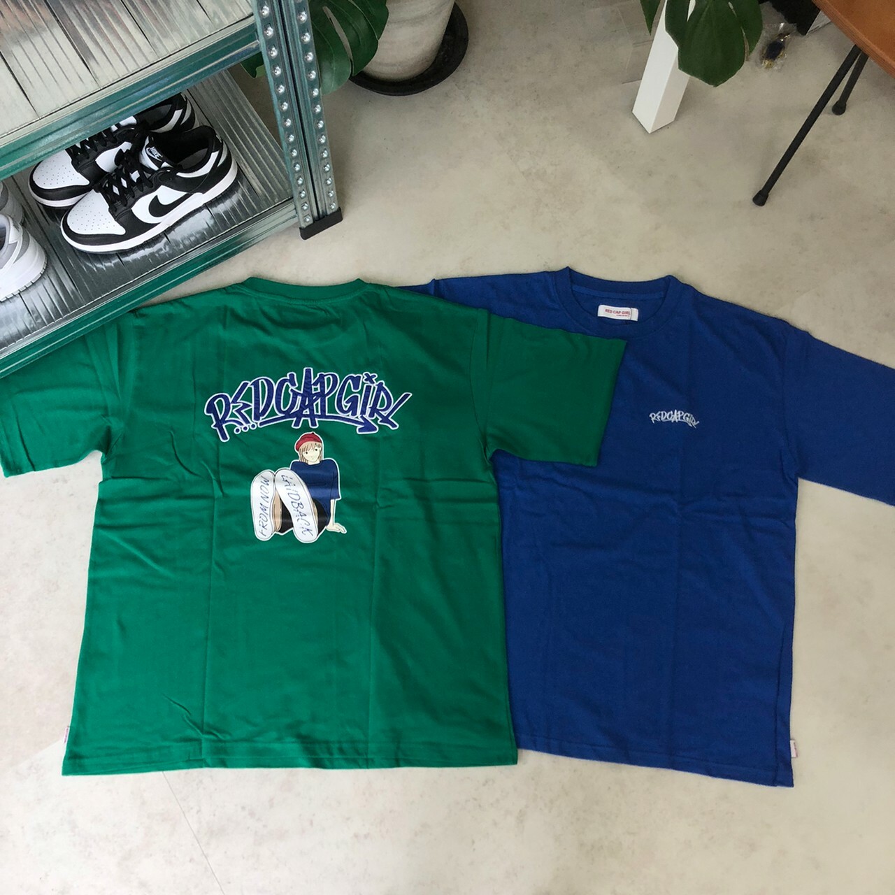 Red Cap Girl 女孩圖案刺繡logo短Tee 22548