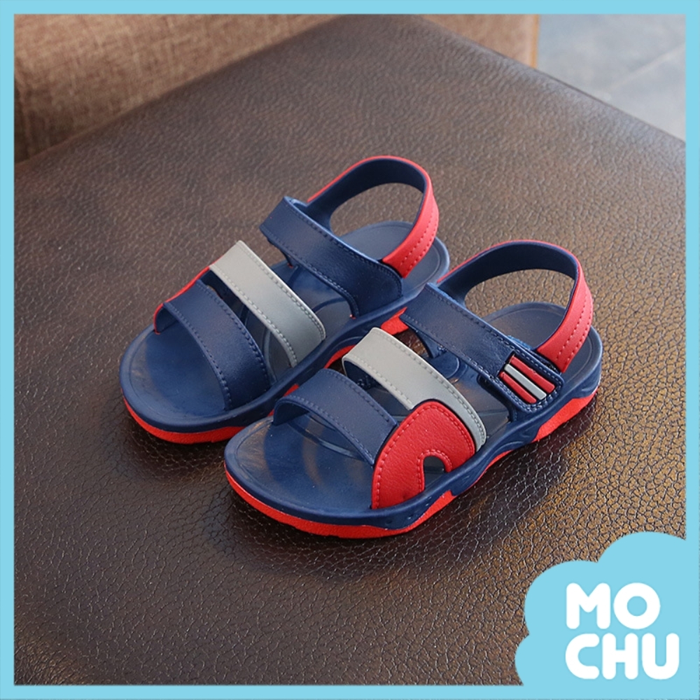 (28碼現貨)經典拼色兒童涼鞋