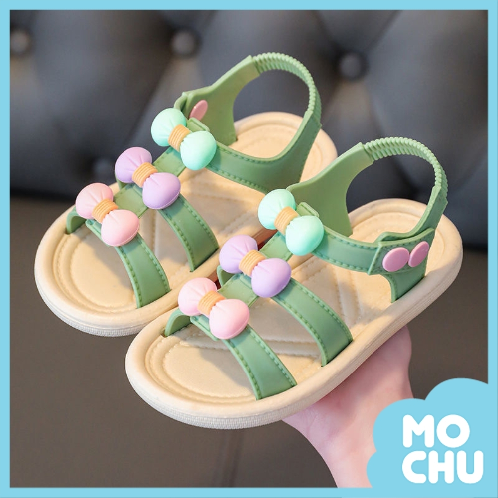 三色蝴蝶結兒童涼鞋(四色)