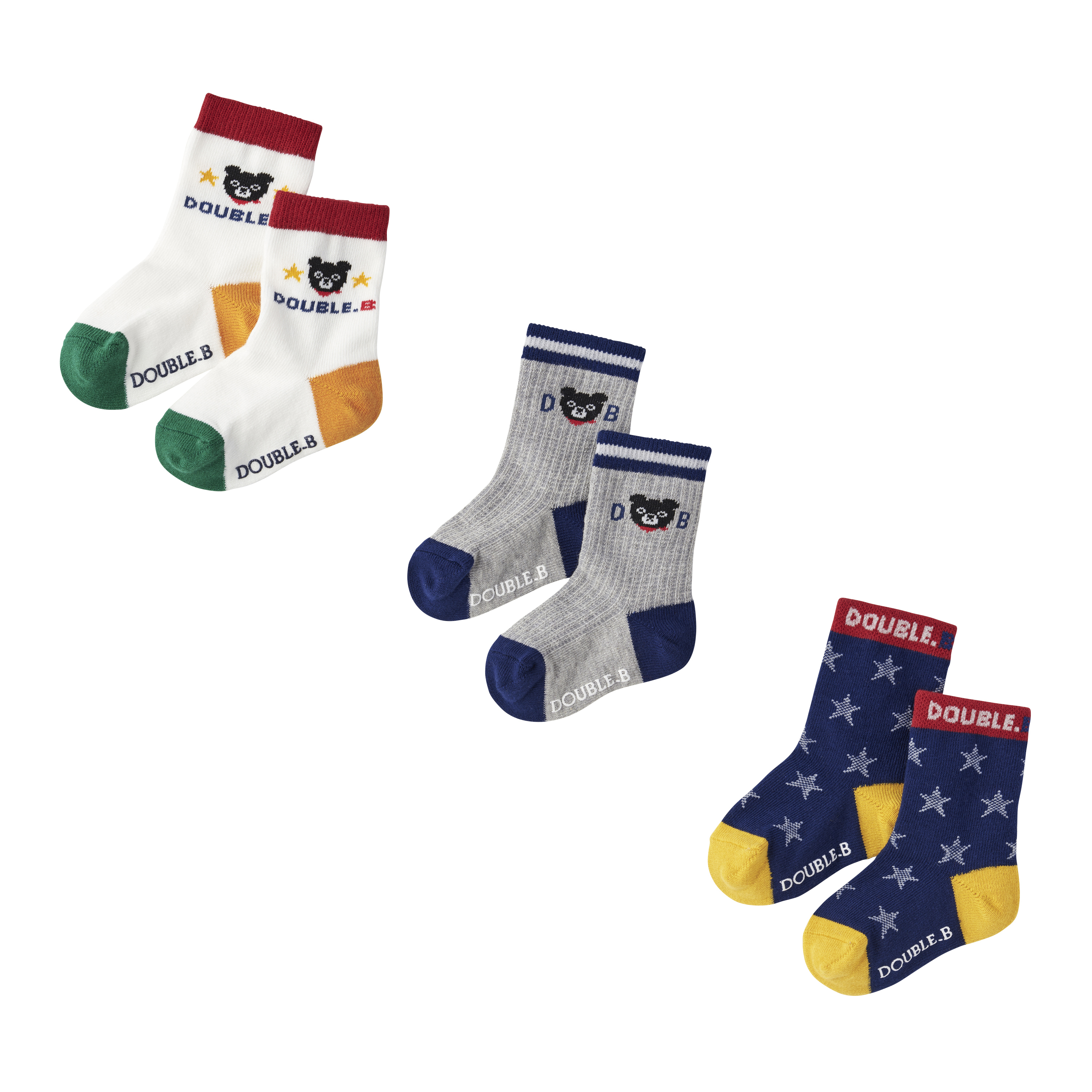 Double B小童襪3雙