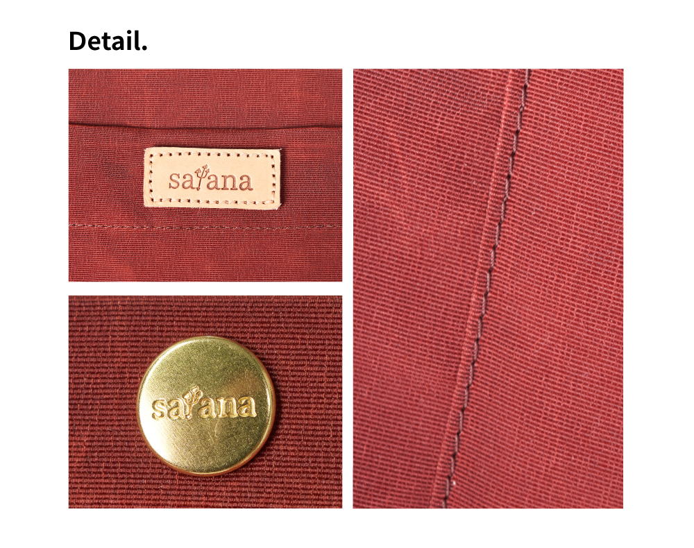 satana Soldier 揮灑19托特袋 磚紅色 SOS3040-604 細節特寫照