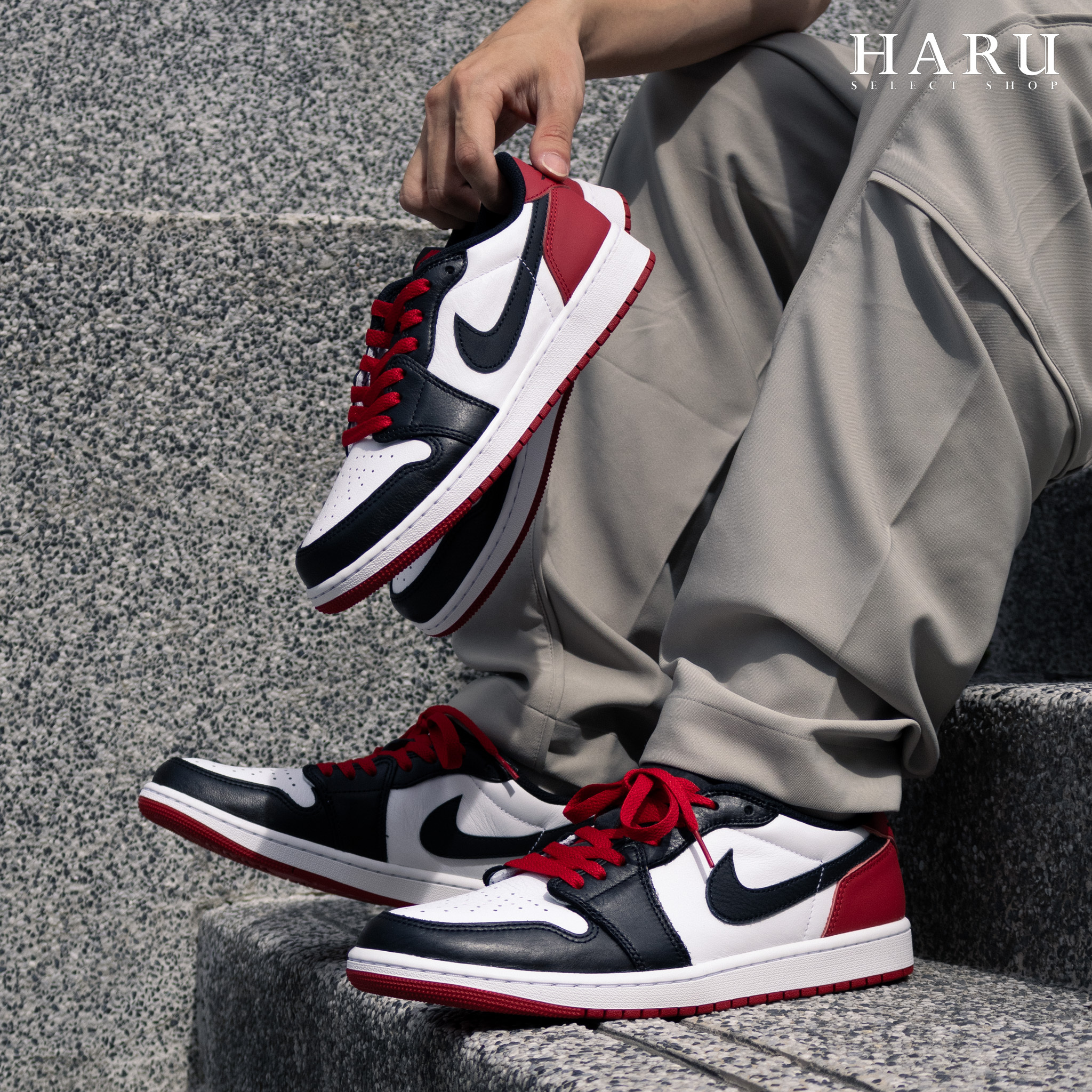 AIR JORDAN 1 LOW OG "BALCK TOE" 黑腳趾 芝加哥 黑白紅 AJ1 低筒男生復古休閒鞋 CZ0790-106