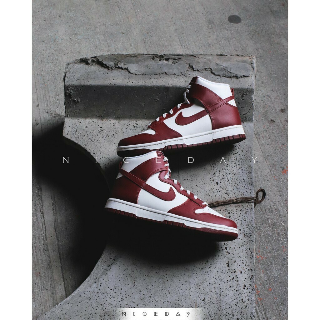 NICEDAY 代購Nike Dunk Team Red 酒紅高筒女款DD1869-101