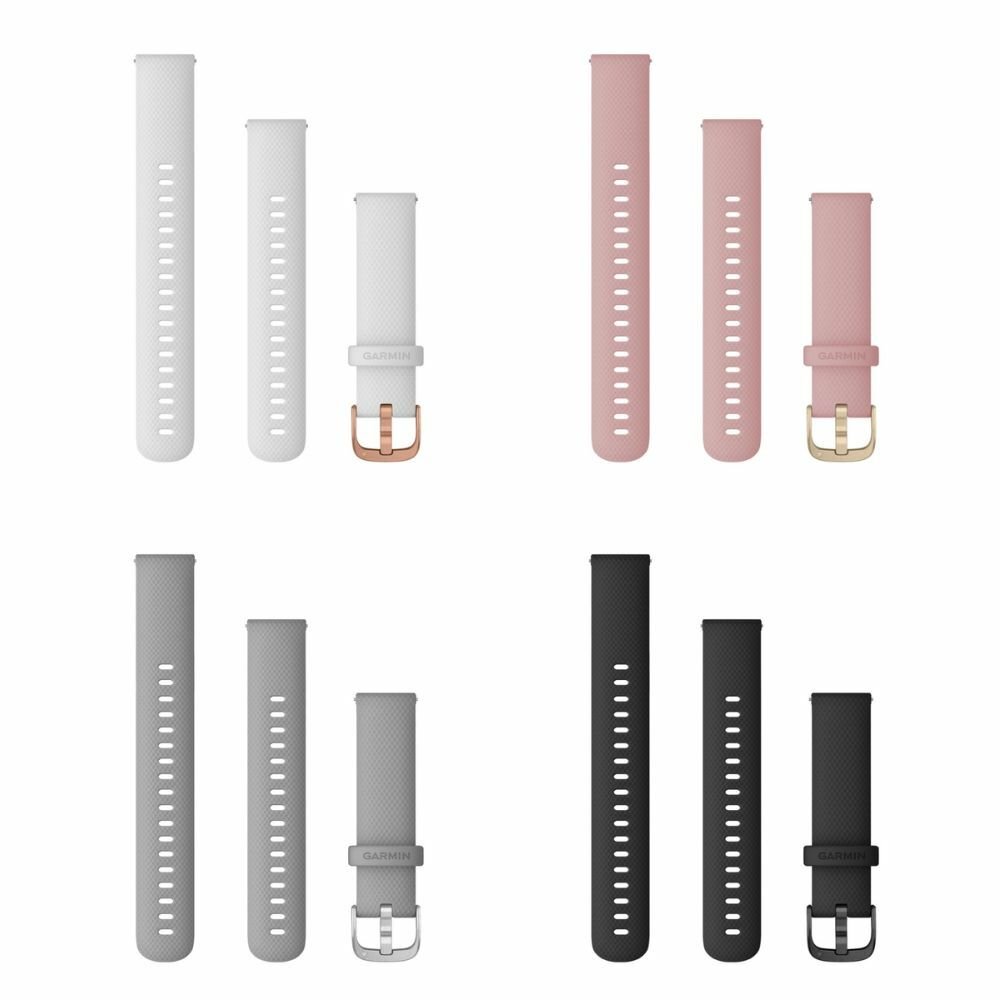 【GARMIN】Quick Release (18mm) vívoactive 4S 矽膠錶帶