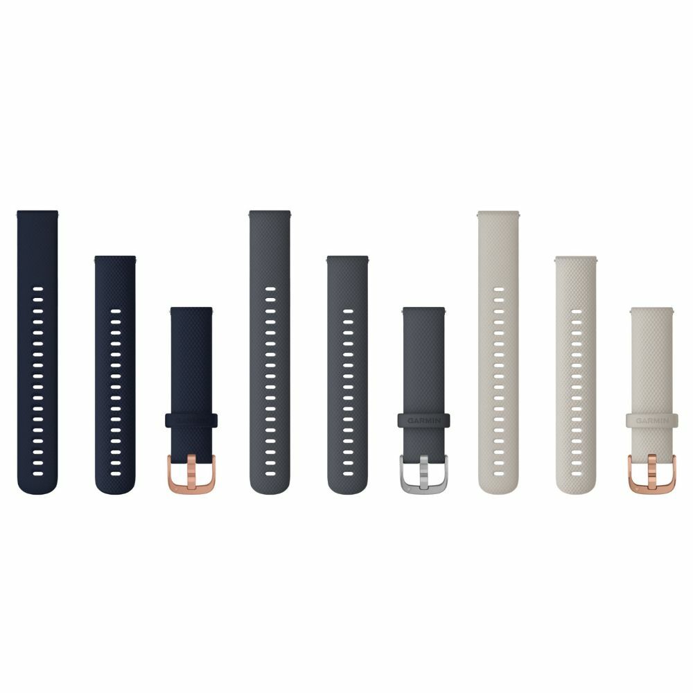 【GARMIN】Quick Release (18mm) vivomove 3S 矽膠錶帶