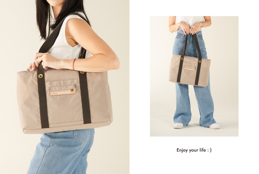 satana Soldier 趣遊生活托特袋 奶茶色 SOS3030-419 情境圖-2