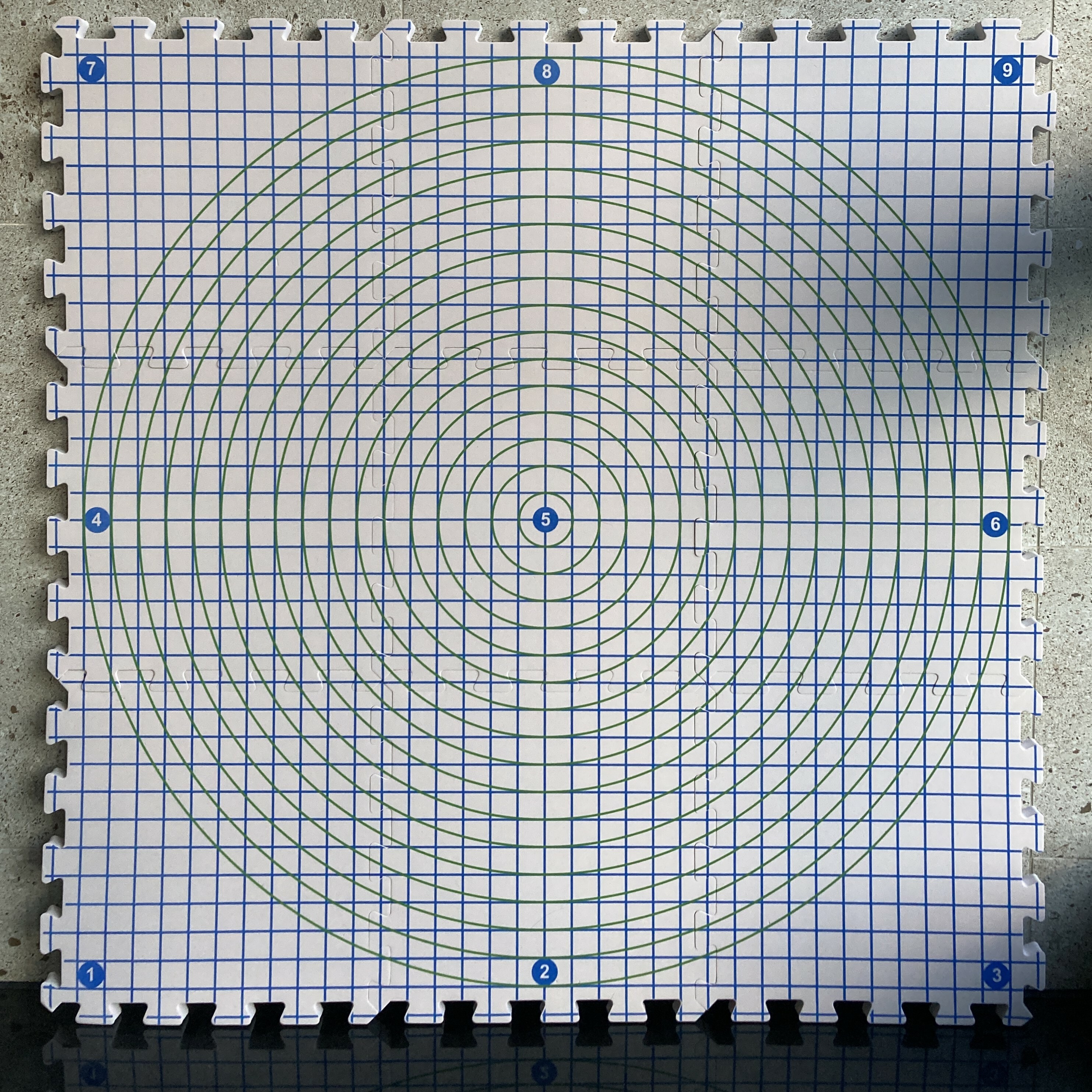 格紋弧線加厚定型墊