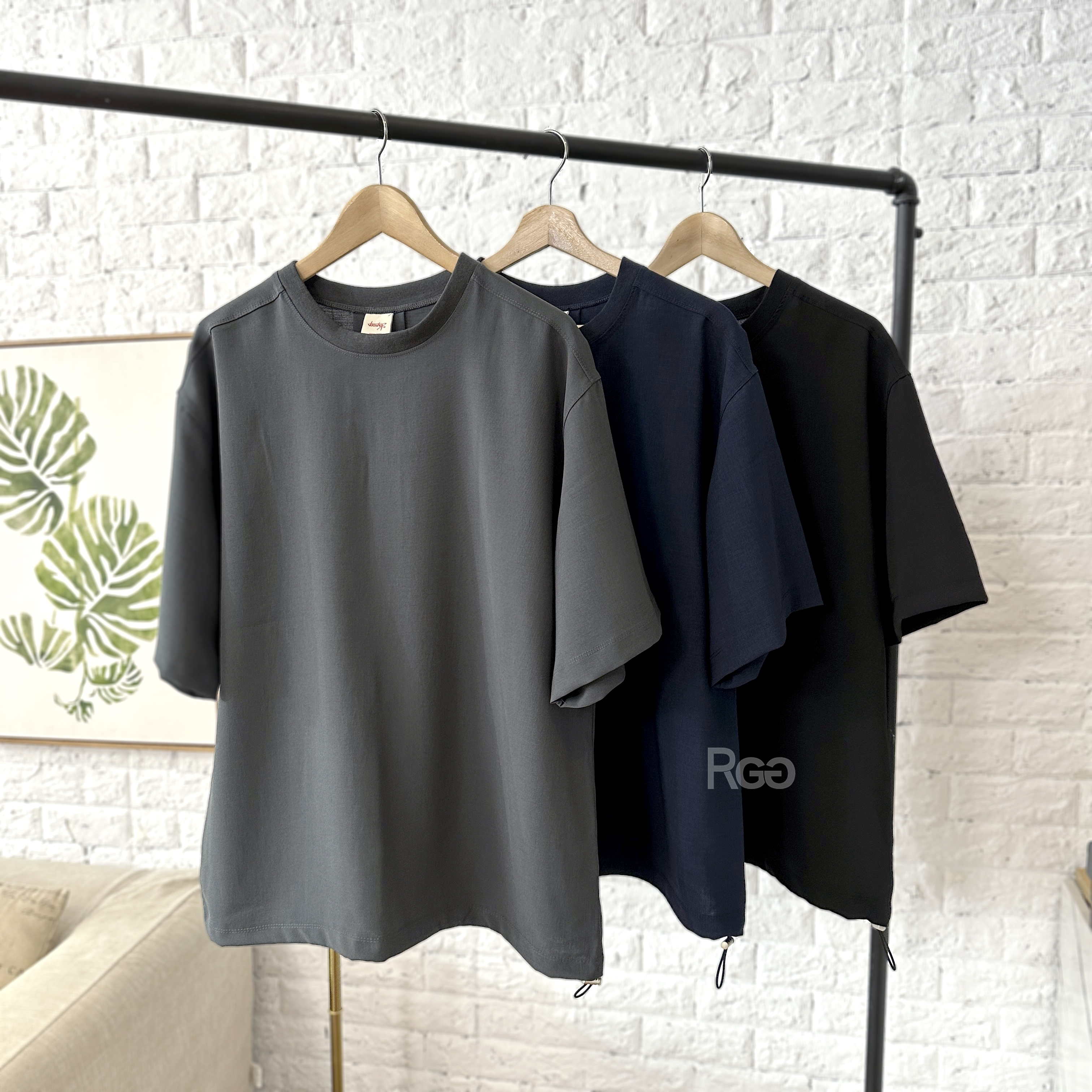 正韓 休閒透氣打褶抽繩套裝