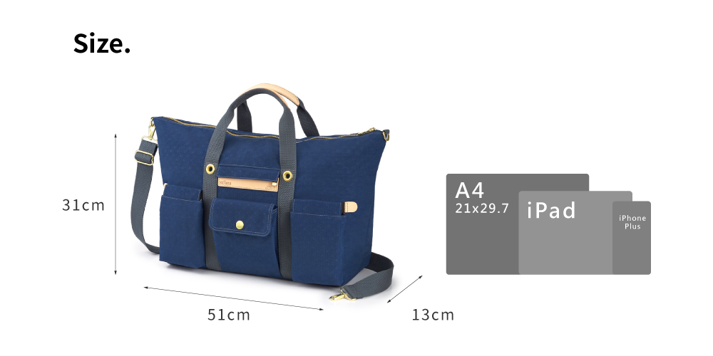 satana Soldier 趣遊行者旅行袋 海軍藍色 SOS3020-225 尺寸