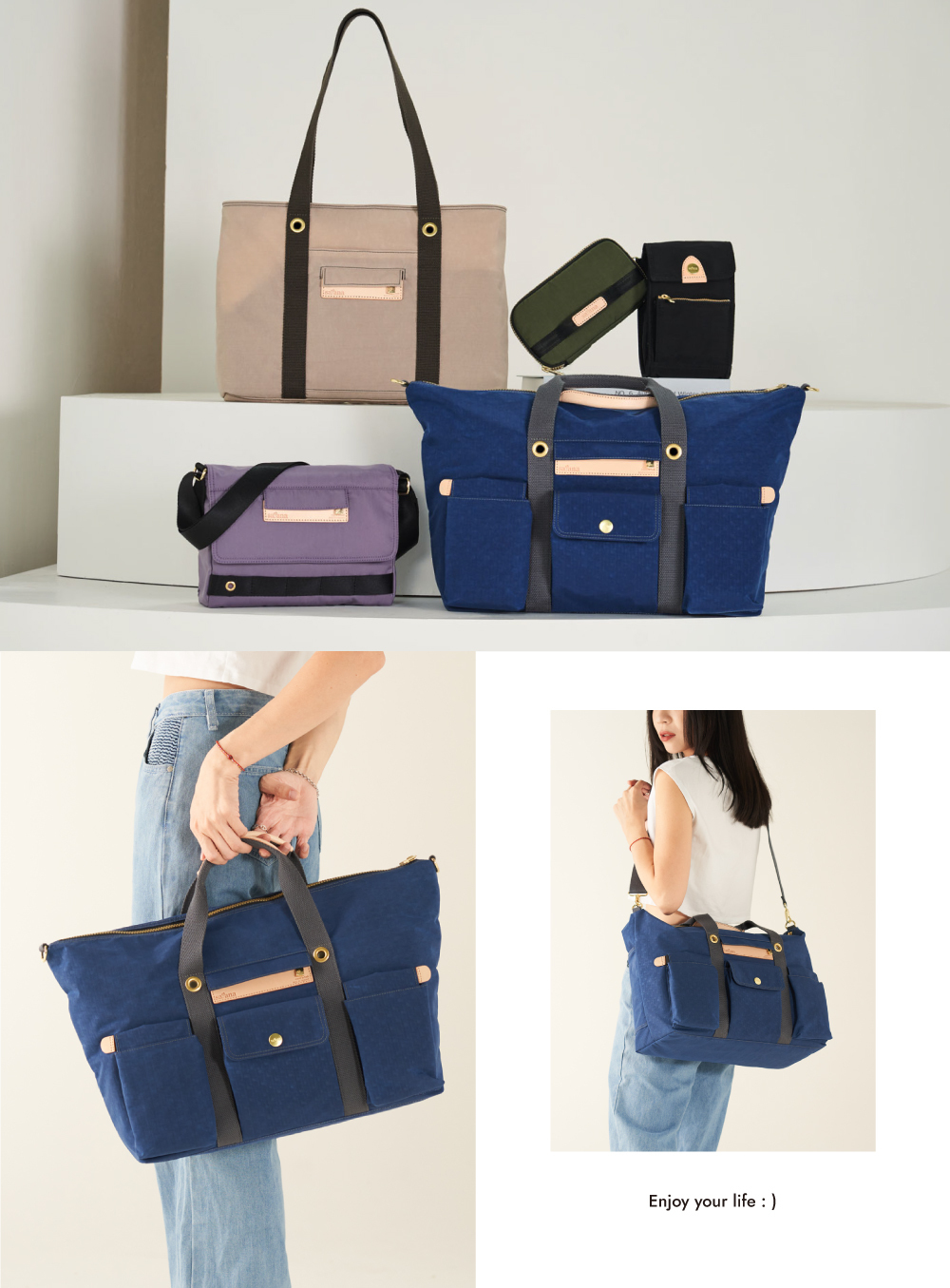 satana Soldier 趣遊行者旅行袋 海軍藍色 SOS3020-225 情境圖