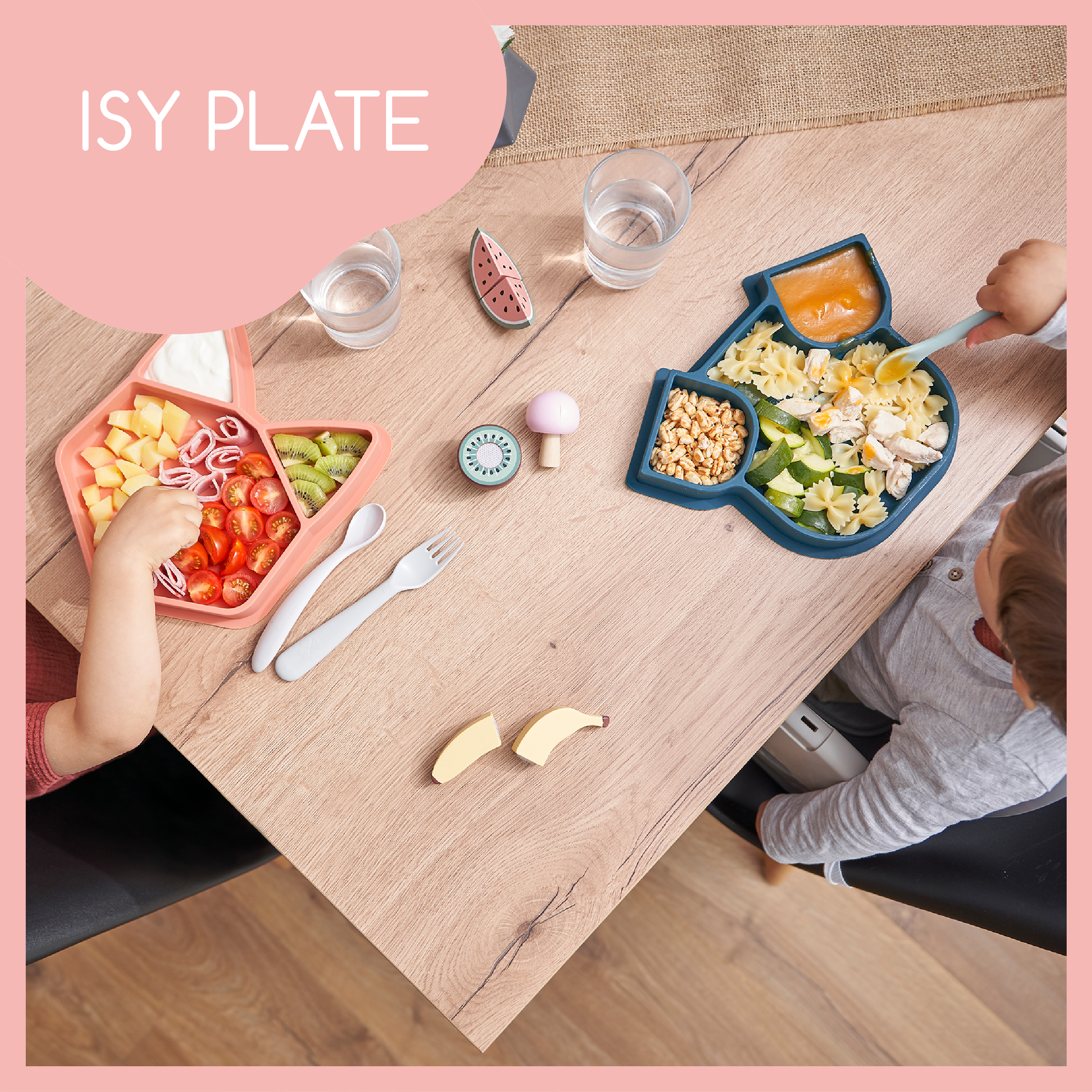 Babymoov Eat's Isy Silicone Suction Animal Plate - Dog