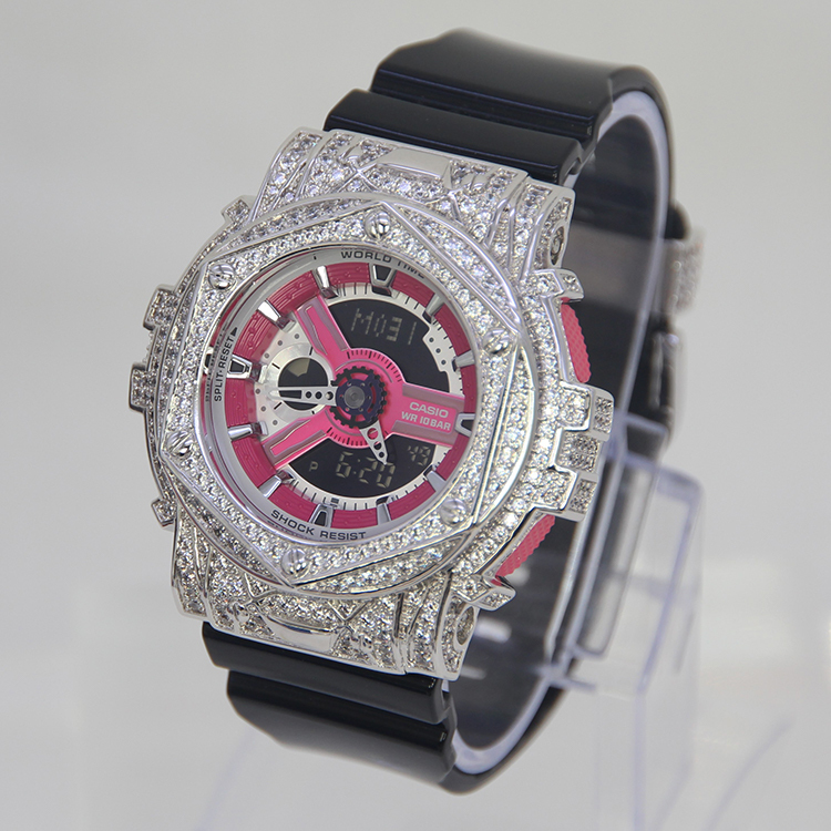 銀色 改裝手錶 BA-110NC-6A - Rokkaku