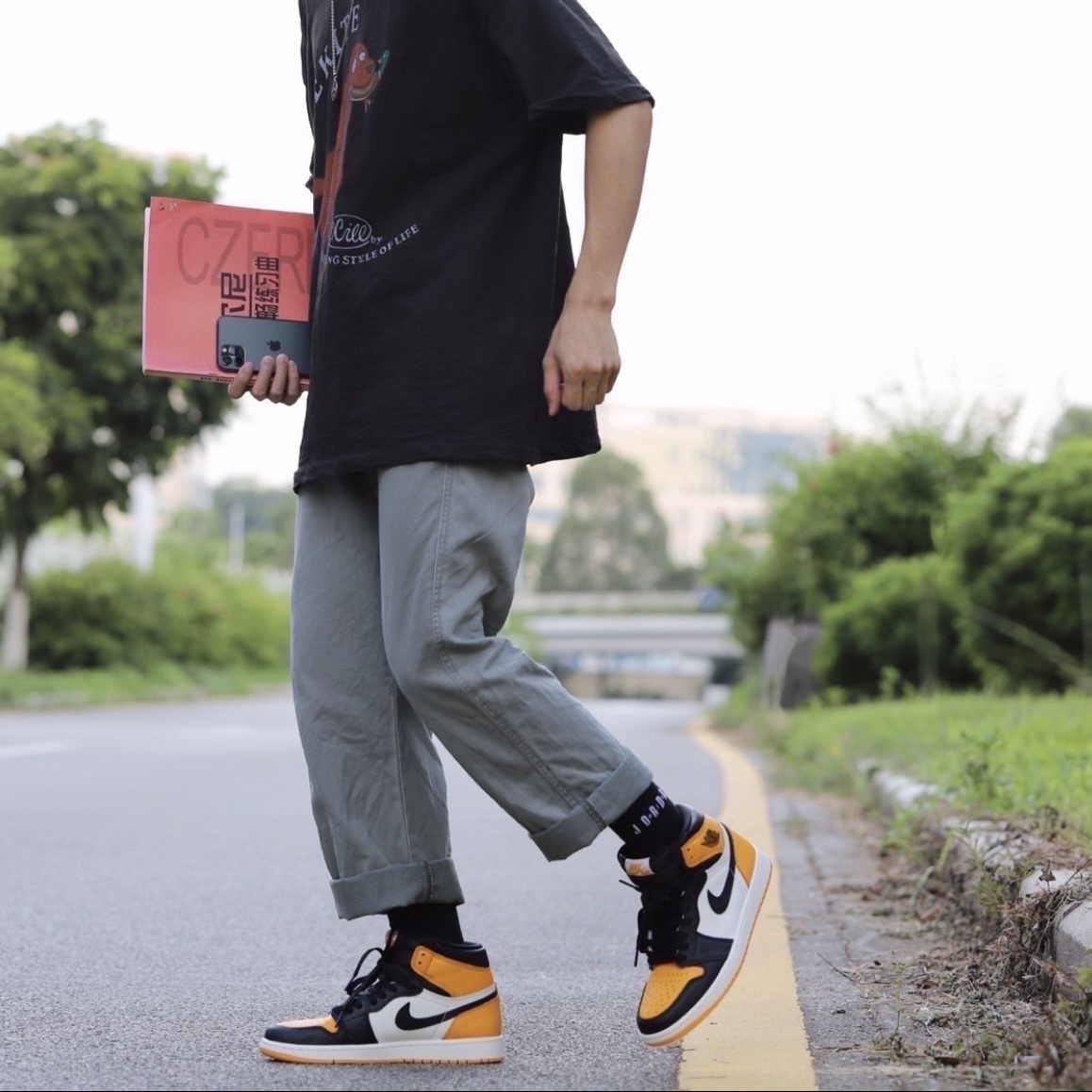 Nike Air Jordan 1 Retro High OG Taxi 黑黃白 計程車 555088-711