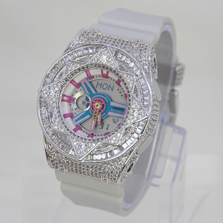 銀色 改裝手錶 BA-110NR-8A - 魔法星