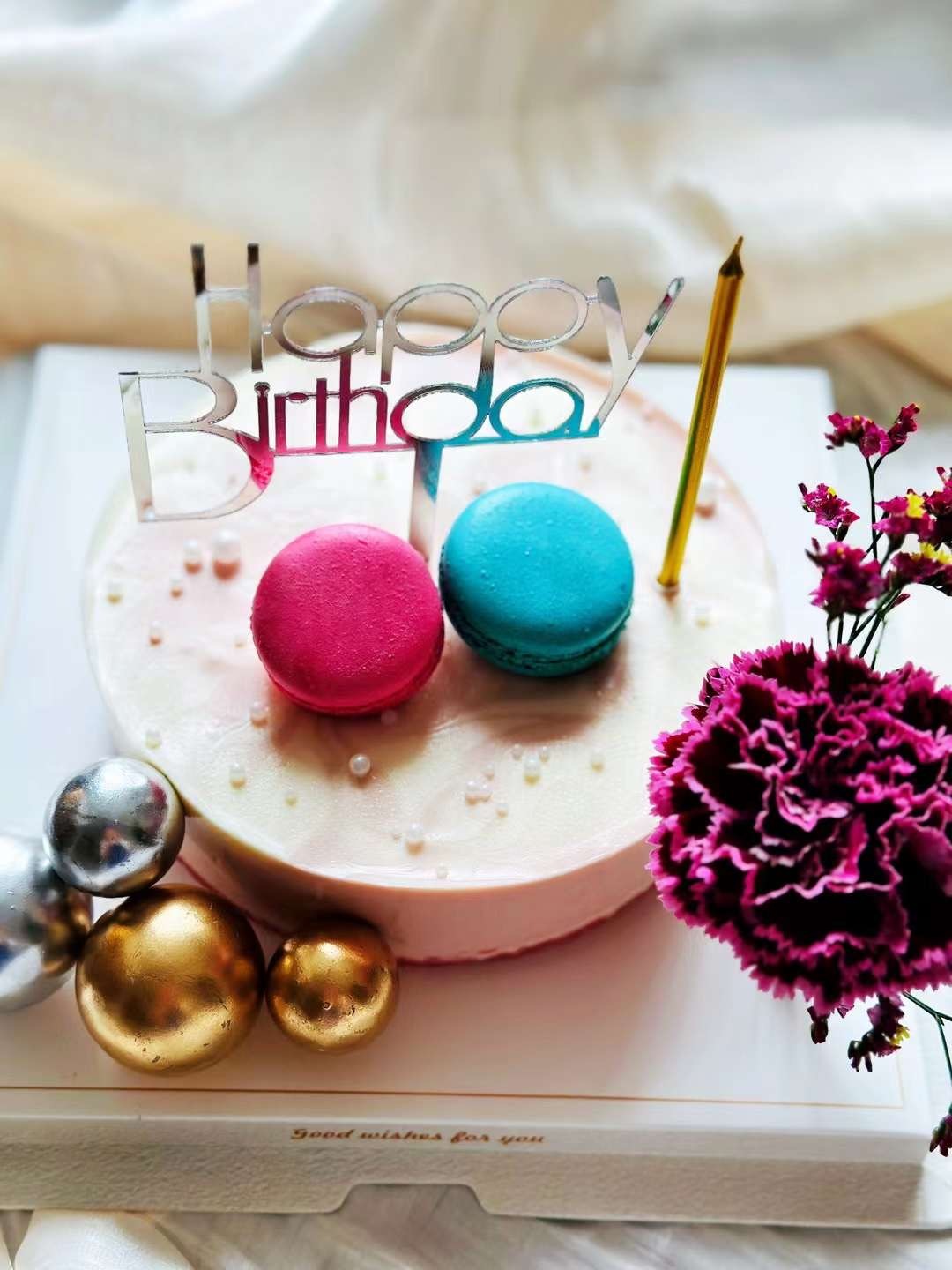 大理石紋士多啤梨慕絲蛋糕