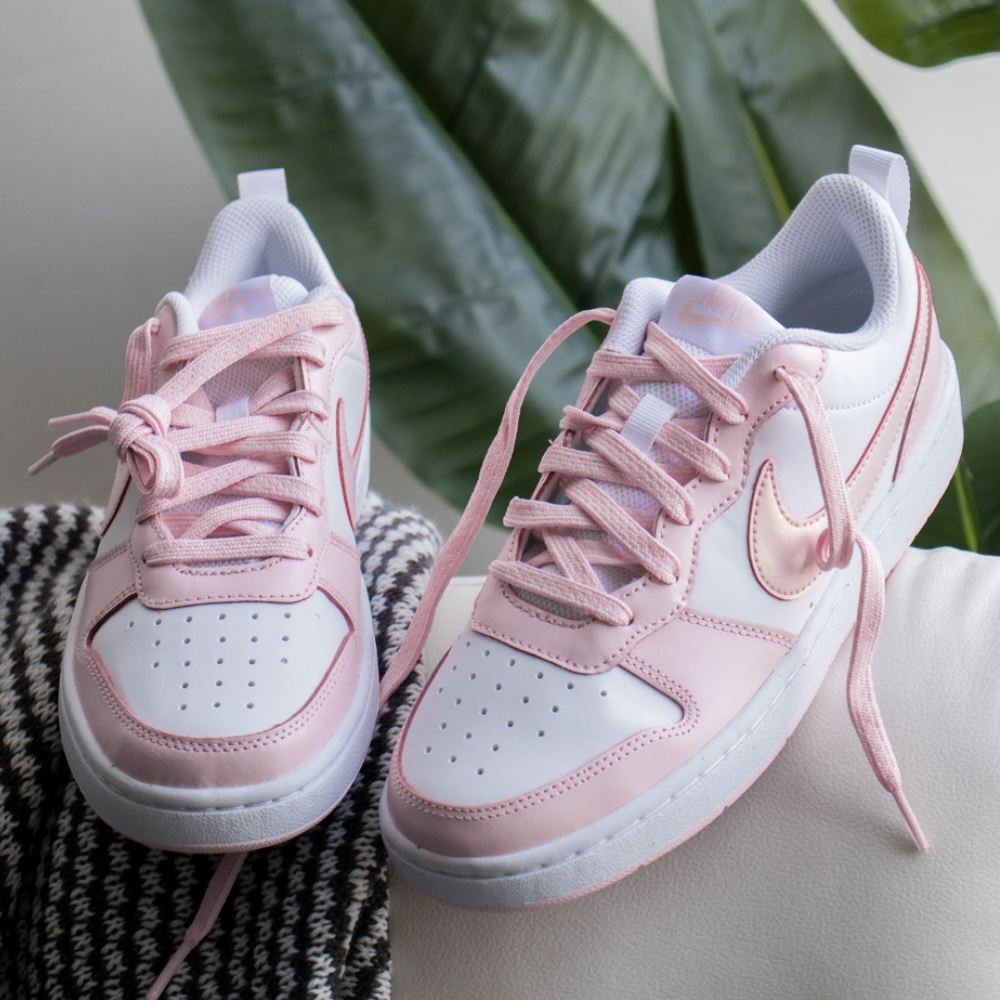 Nike Court Borough 2 珠光櫻花粉 粉白 草莓牛奶