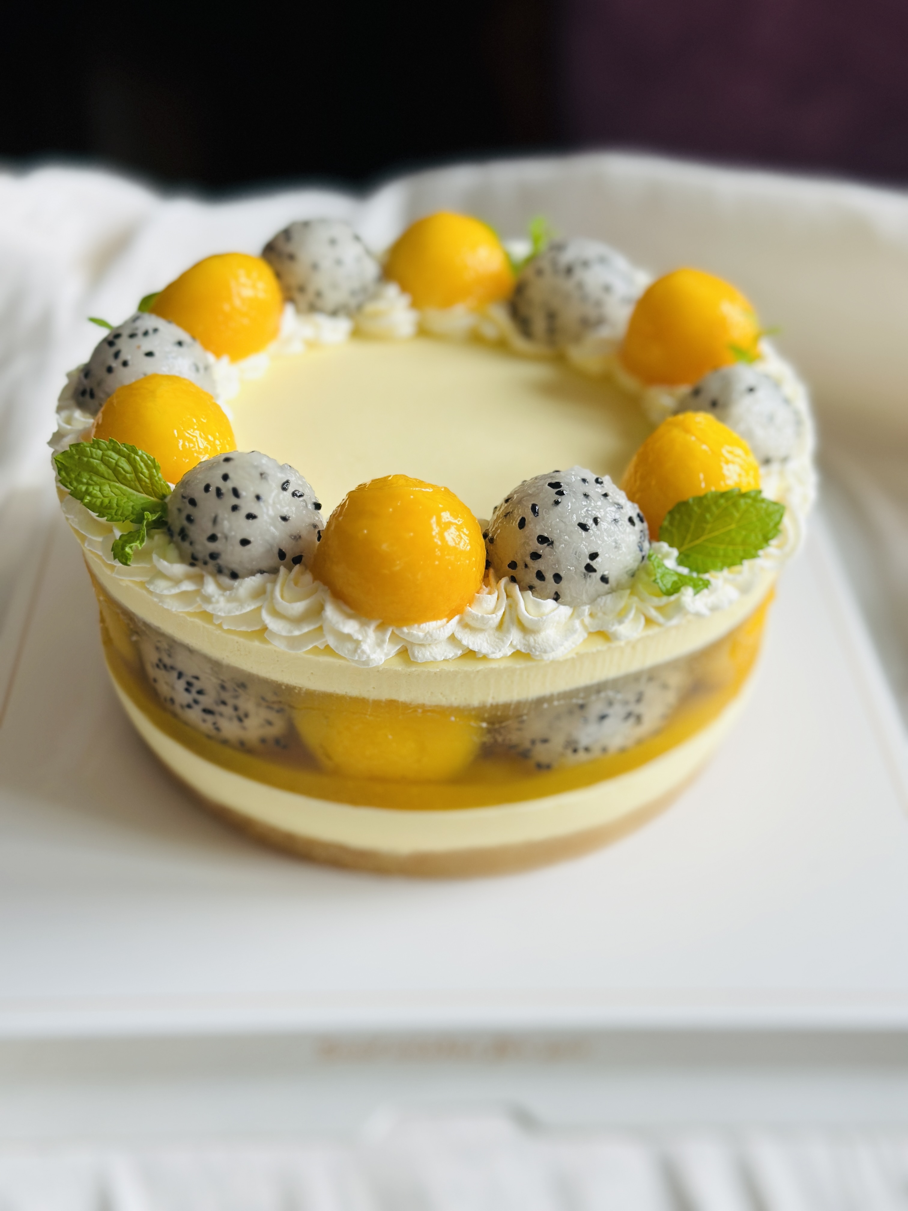 芒果果凍芝士蛋糕