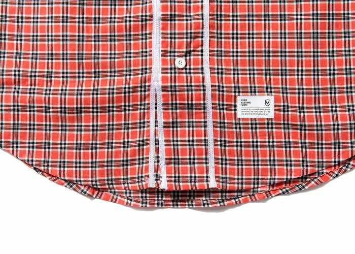 REMIX "PLAID BASEBALL SHIRT" (Orange)