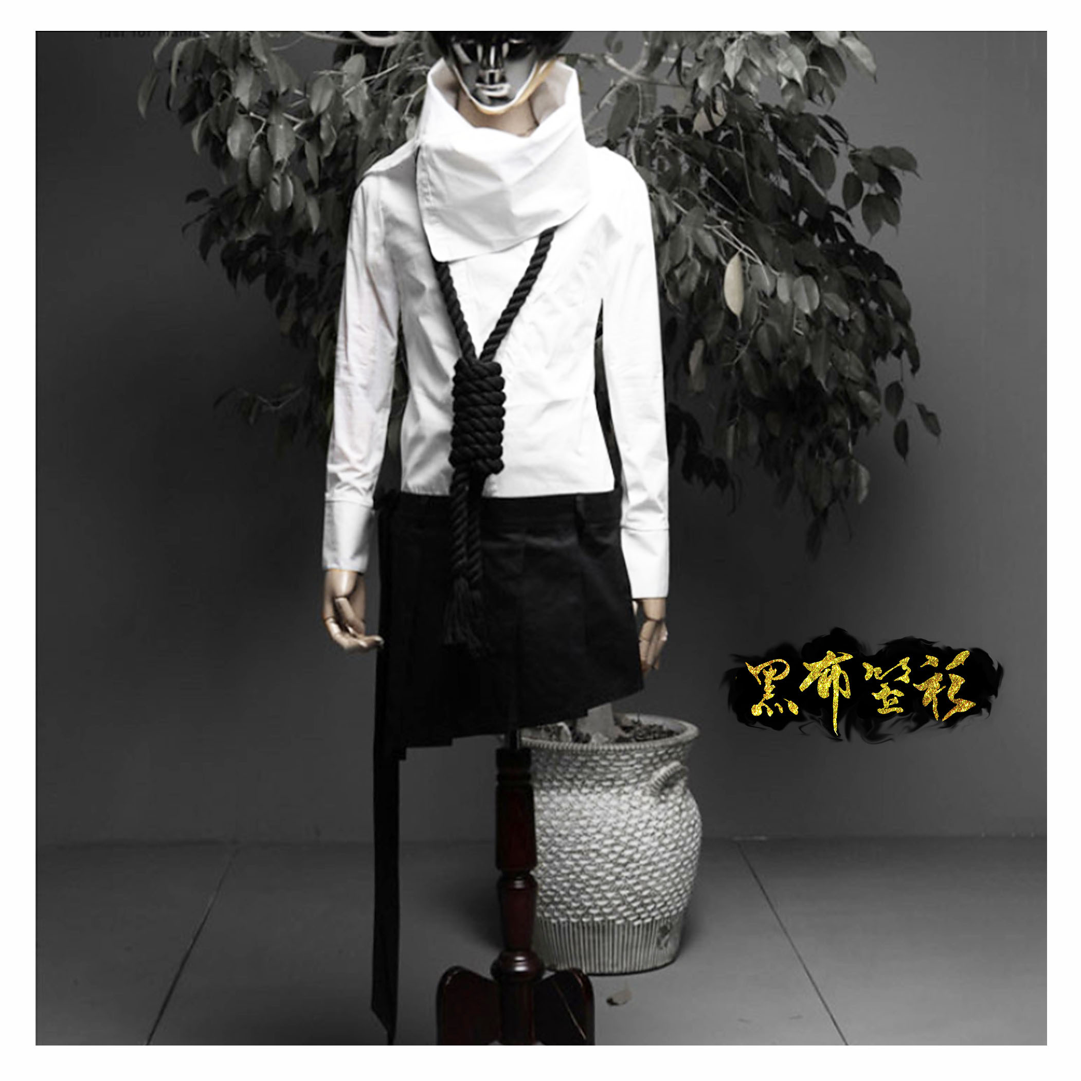 男。百折短飾裙(短)