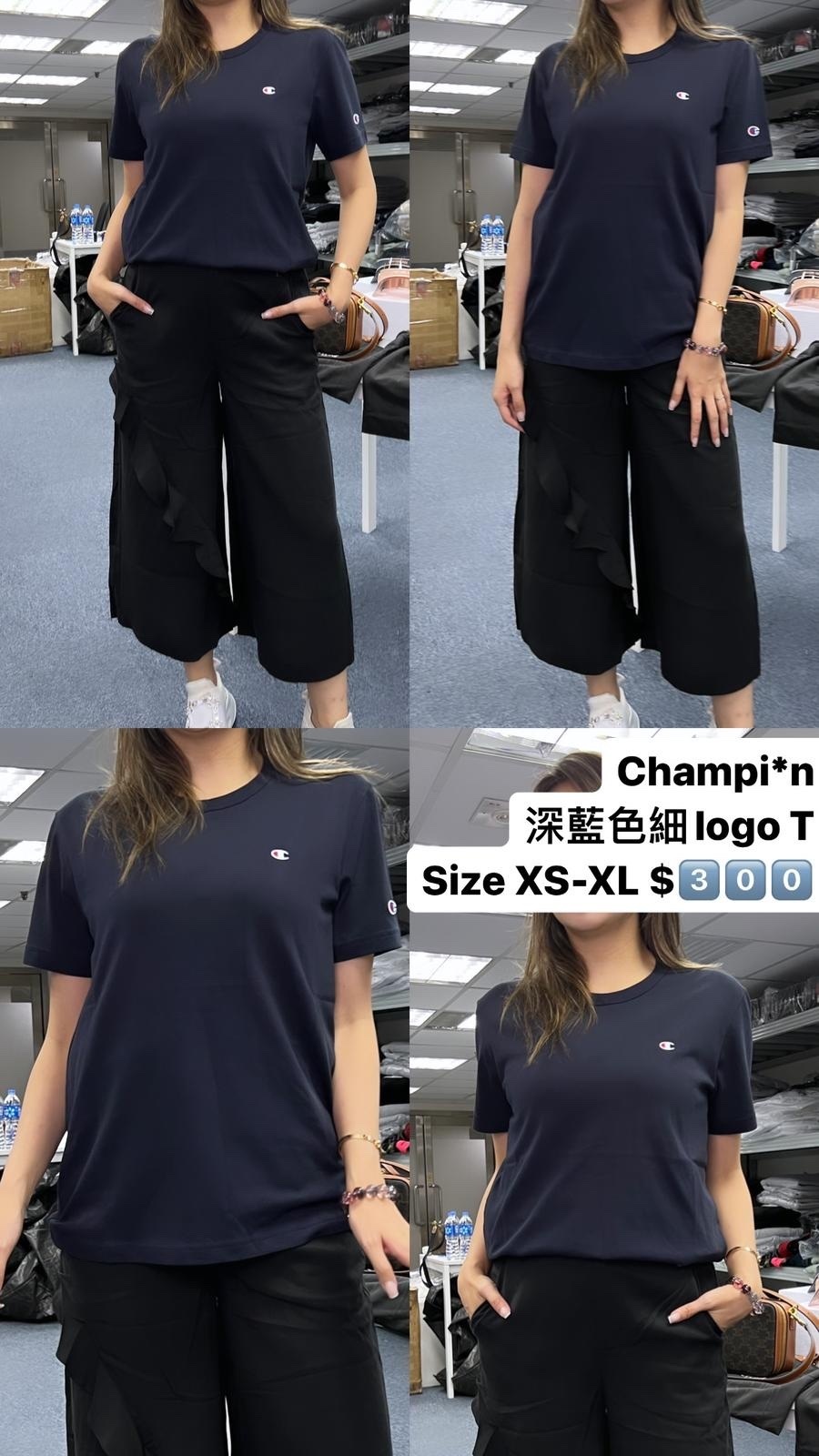 Champion  藍色小logo Tee 214674 - T