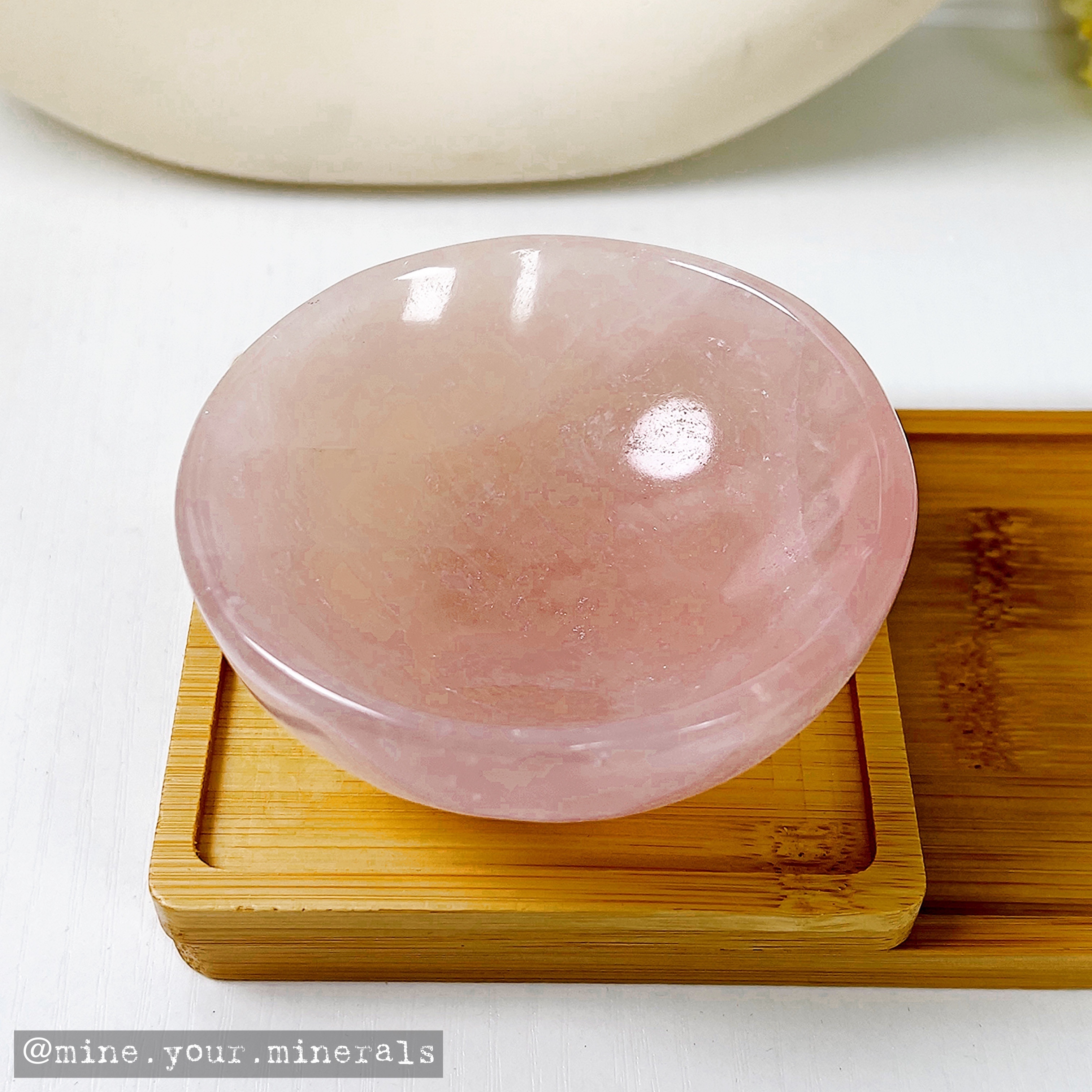 粉水晶碗