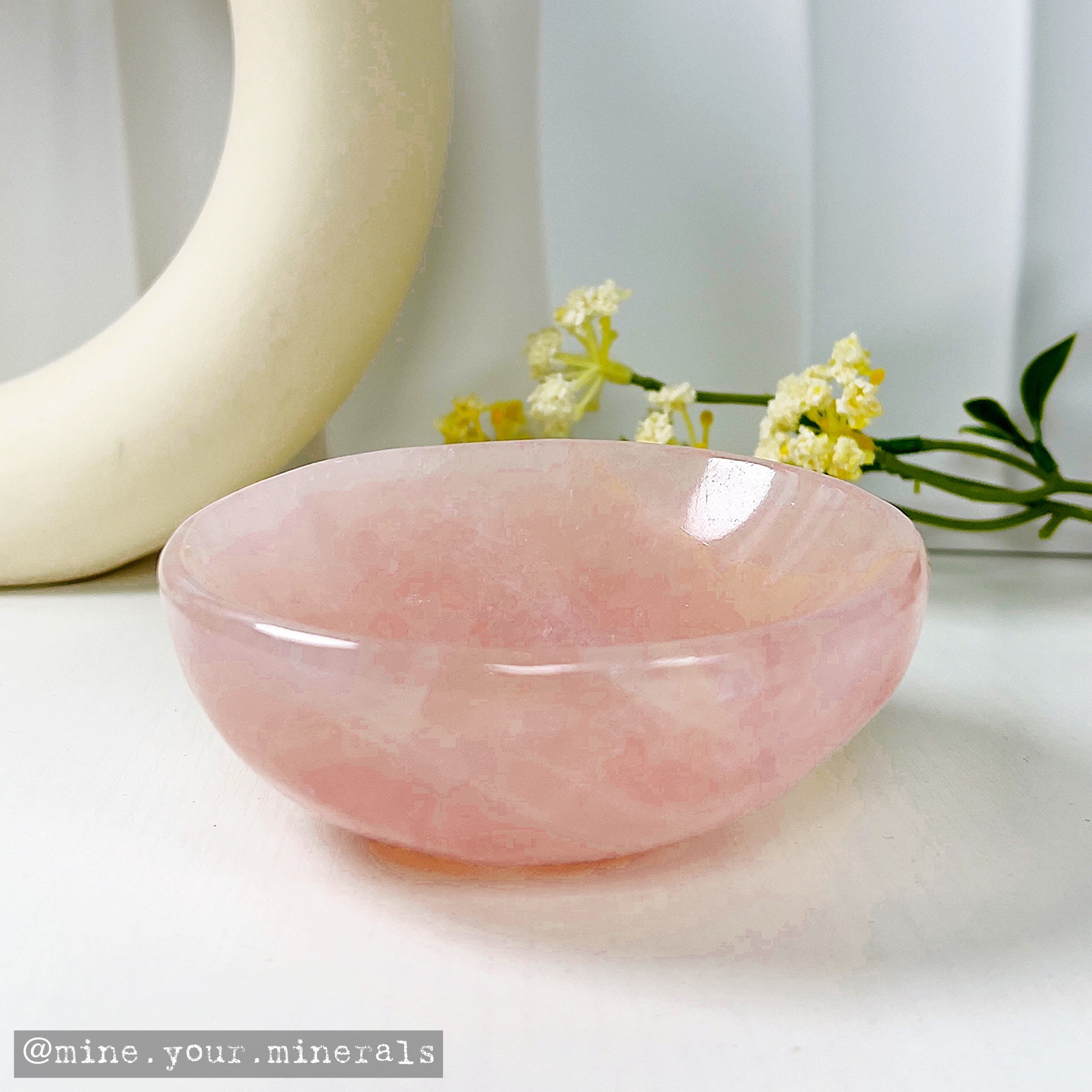 粉水晶碗