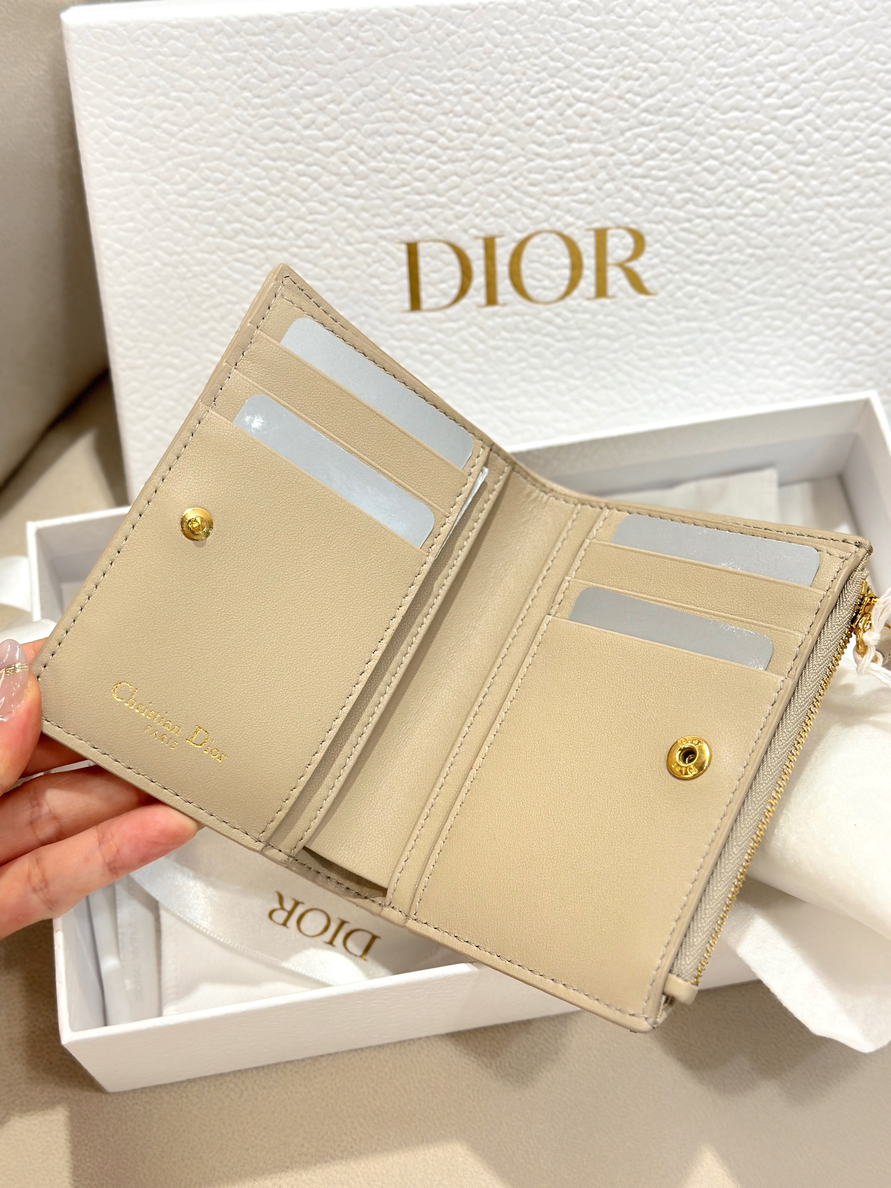 DIOR Caro Dahlia Wallet