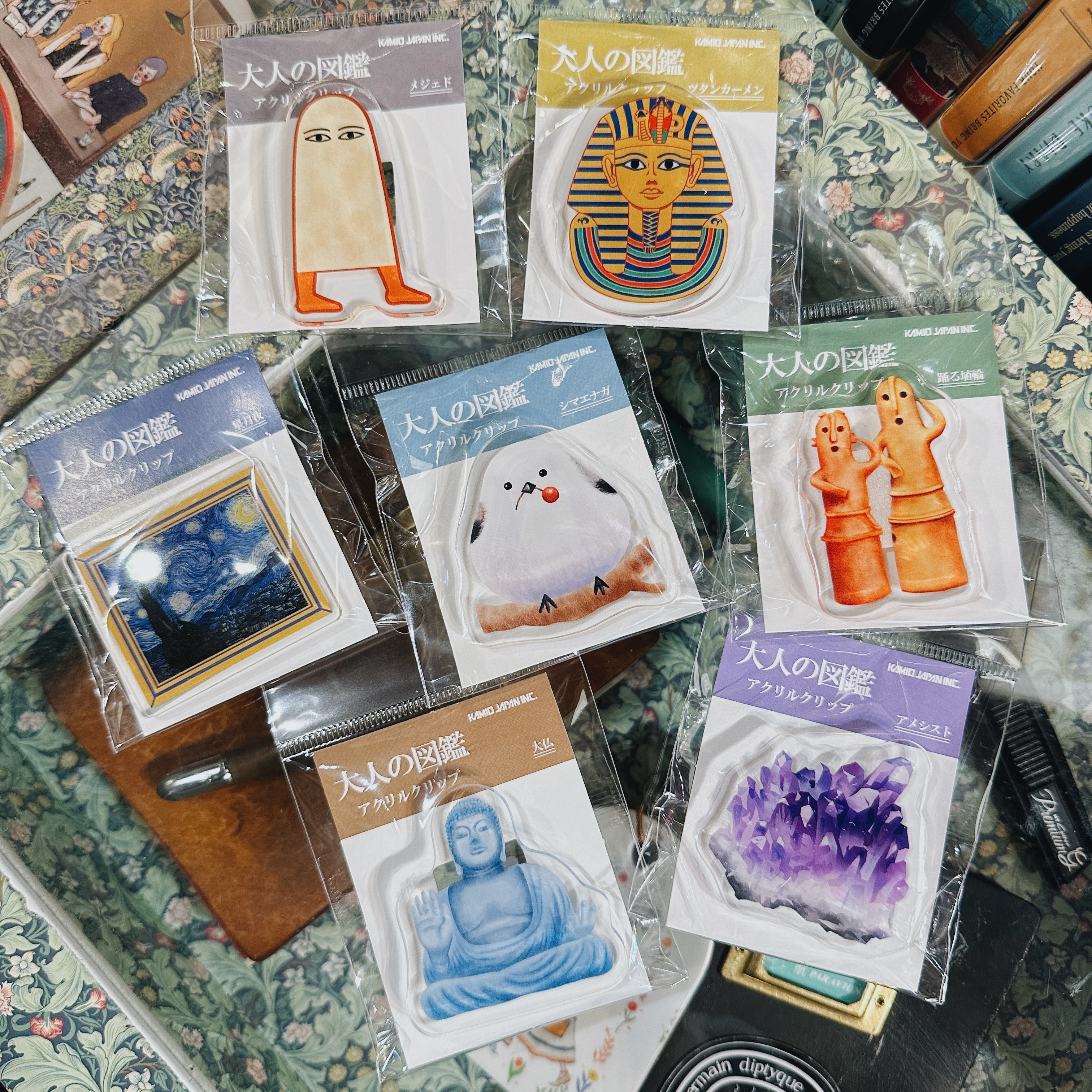 大人的圖鑑 壓克力萬用夾 手帳夾｜日本KAMIO JAPAN