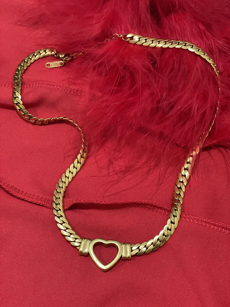 簍空愛心古巴鏈