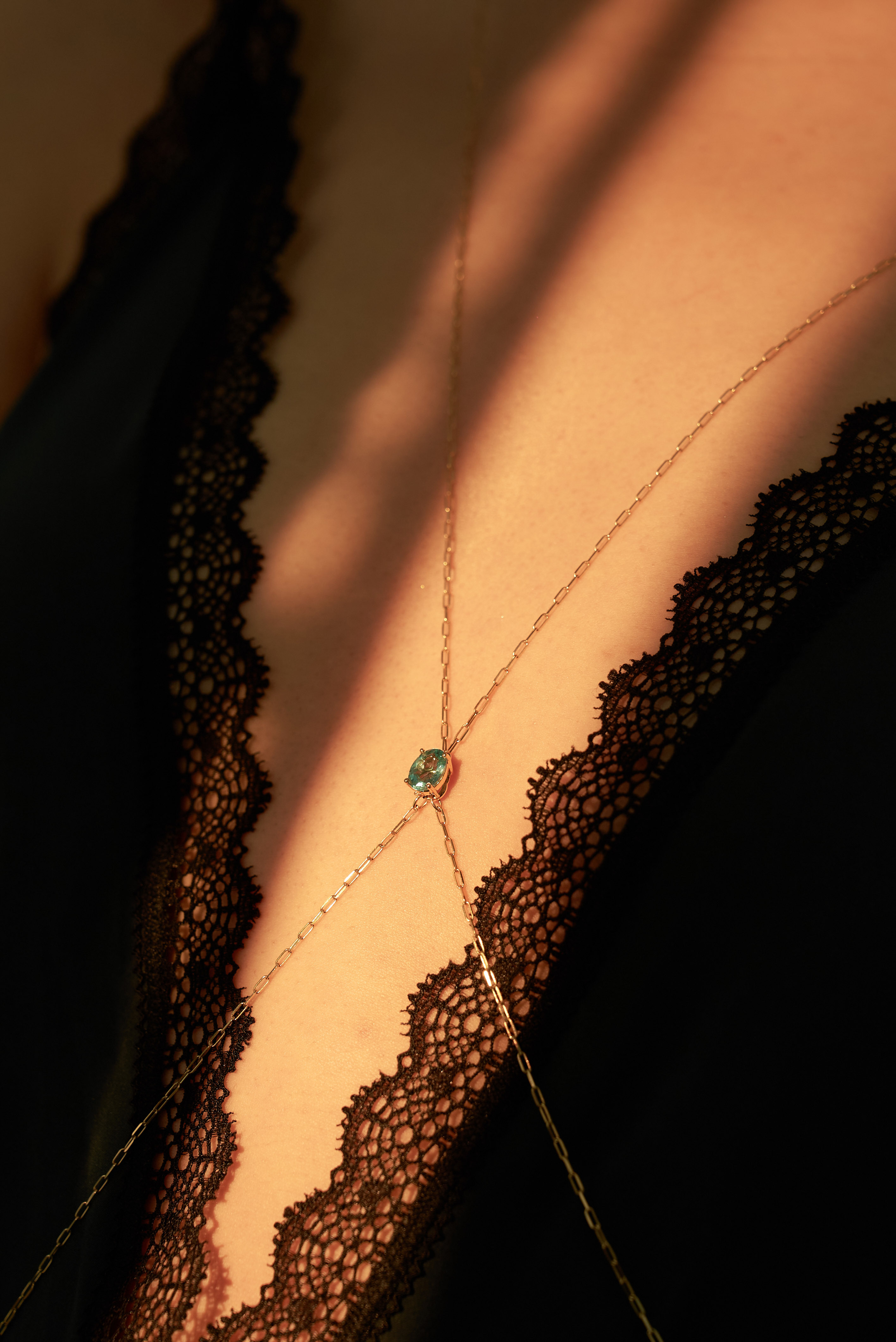 Lucky Apatite Body Chain