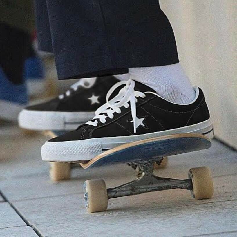 <快速出貨>Converse One Star Pro 麂皮黑 低筒 滑板鞋 休閒鞋