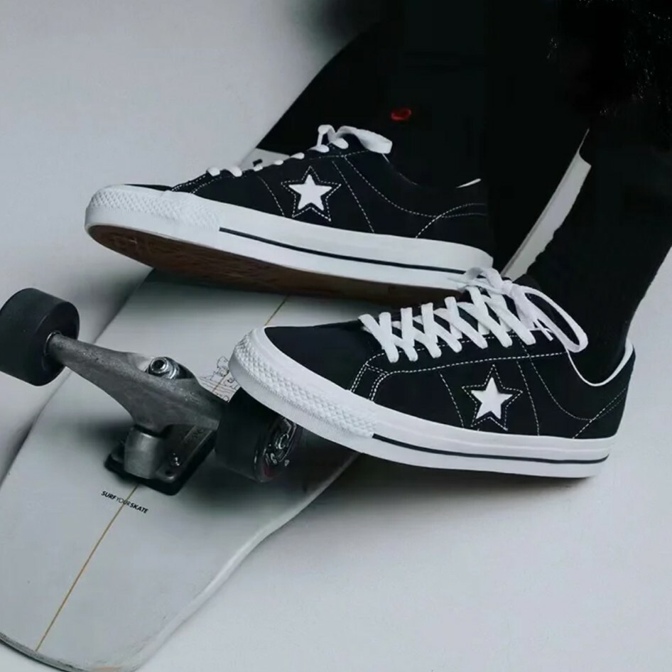 <快速出貨>Converse One Star Pro 麂皮黑 低筒 滑板鞋 休閒鞋