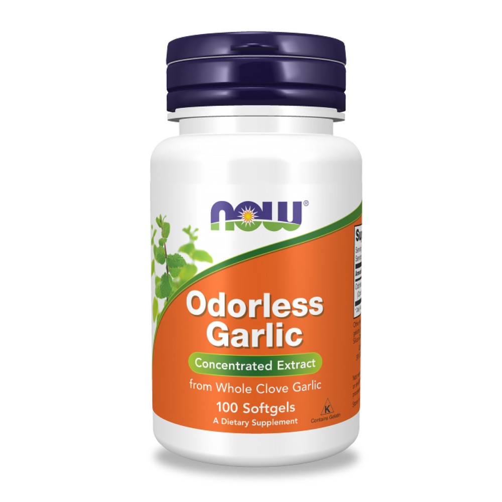 【NOW】無味大蒜精華膠囊1瓶(100顆)