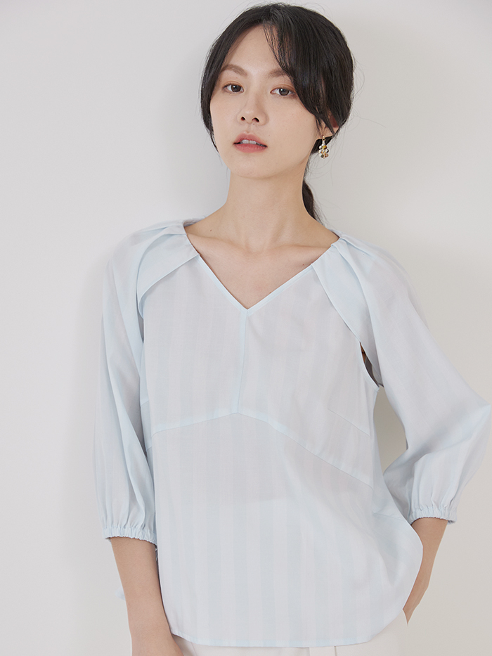 雪印微風上衣-藍紋