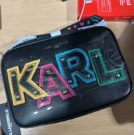 [S] KARL LAGERFELD LH2E49BJ MAYBELLE CAMERA CROSSBODY BAG,MULTI, 196788949805 (SKL680)