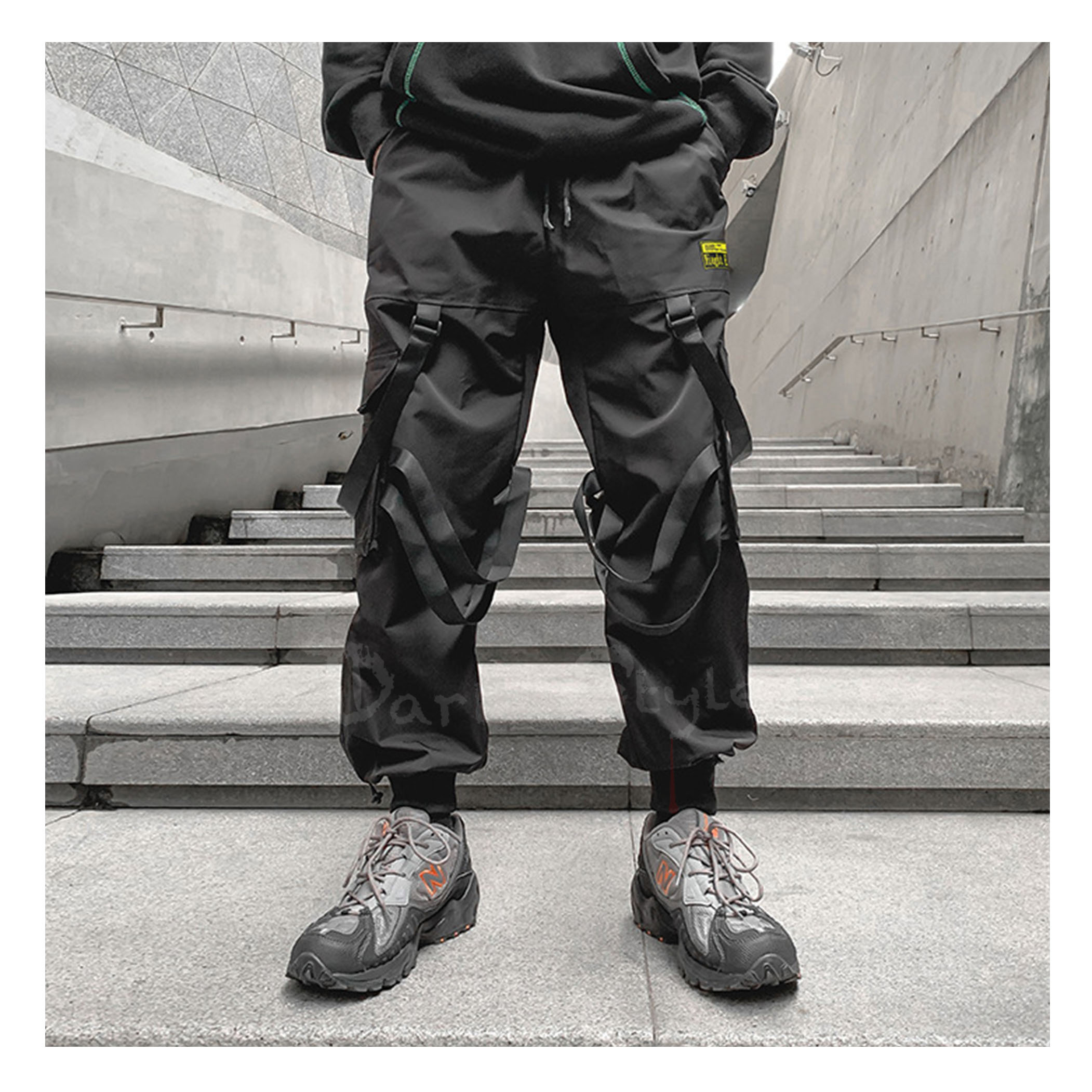 黔-織帶多口袋工裝防風褲 (機能穿搭)