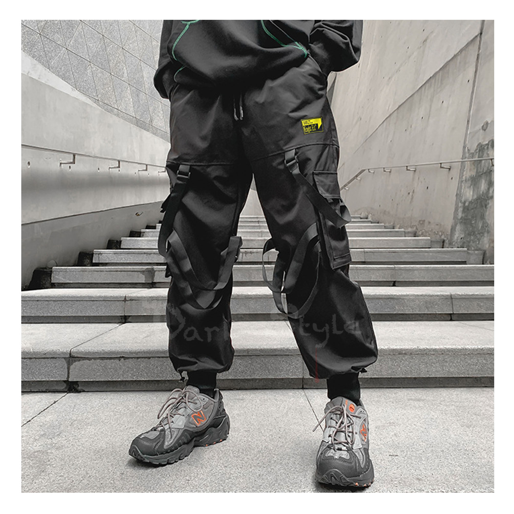 黔-織帶多口袋工裝防風褲 (機能穿搭)