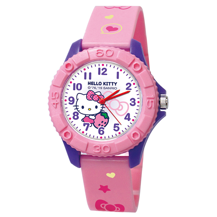 Hello Kitty草莓雙色殼兒童手錶