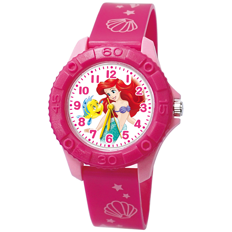 【迪士尼】小美人魚愛麗兒雙色殼兒童錶(23)