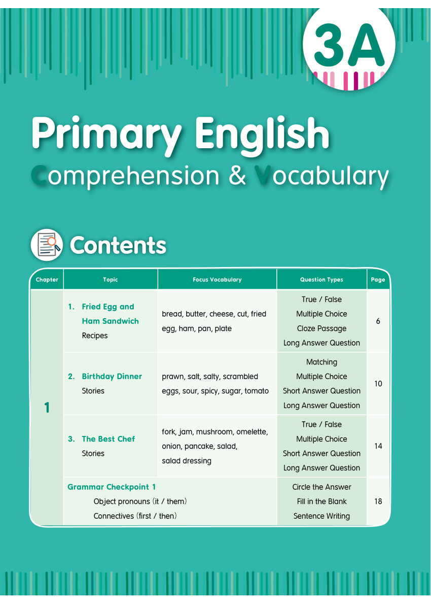 Primary English - Comprehension and Vocabulary 3A