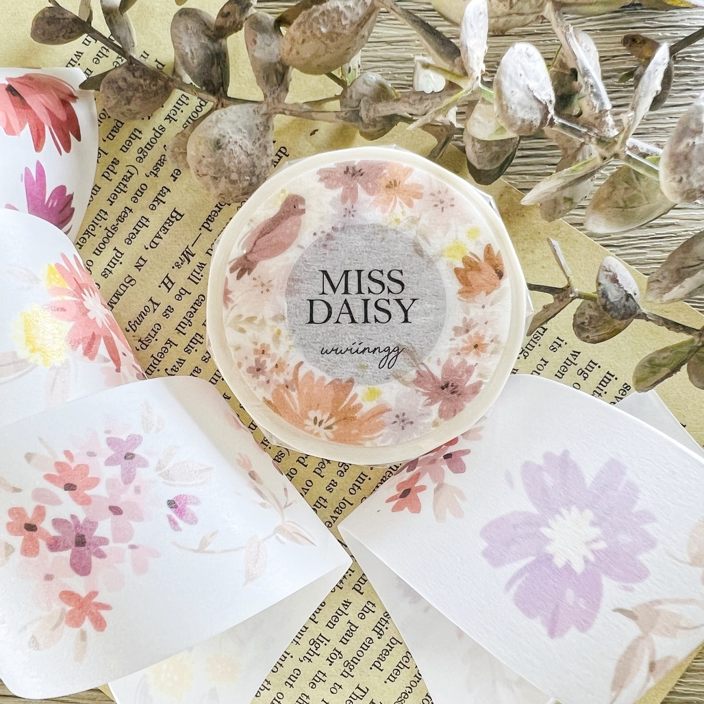 wwiinngg．親愛的戴西 4cm日本和紙膠帶 <整捲/分裝>