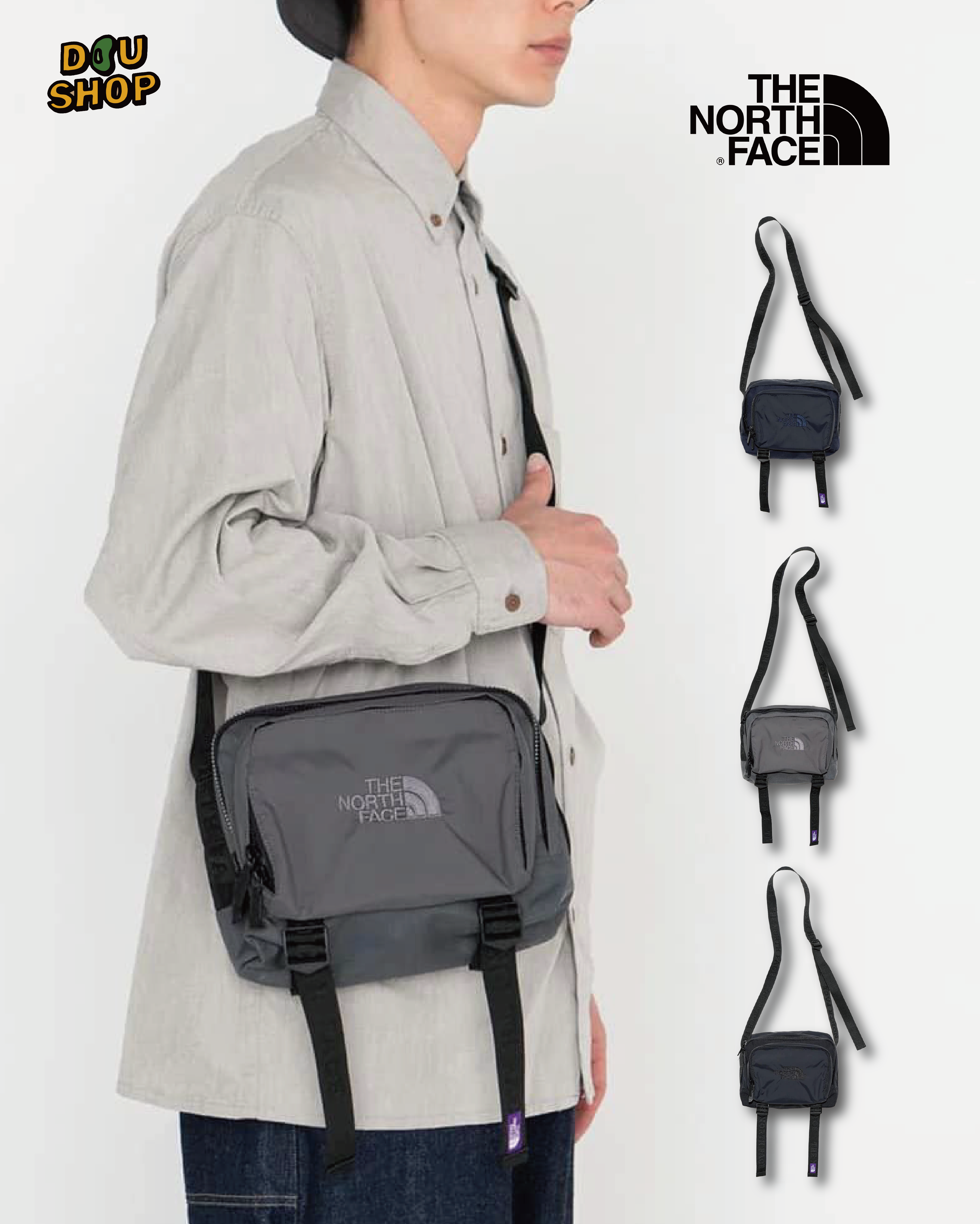 The North Face 日本限定紫標 CORDURA 尼龍小包
