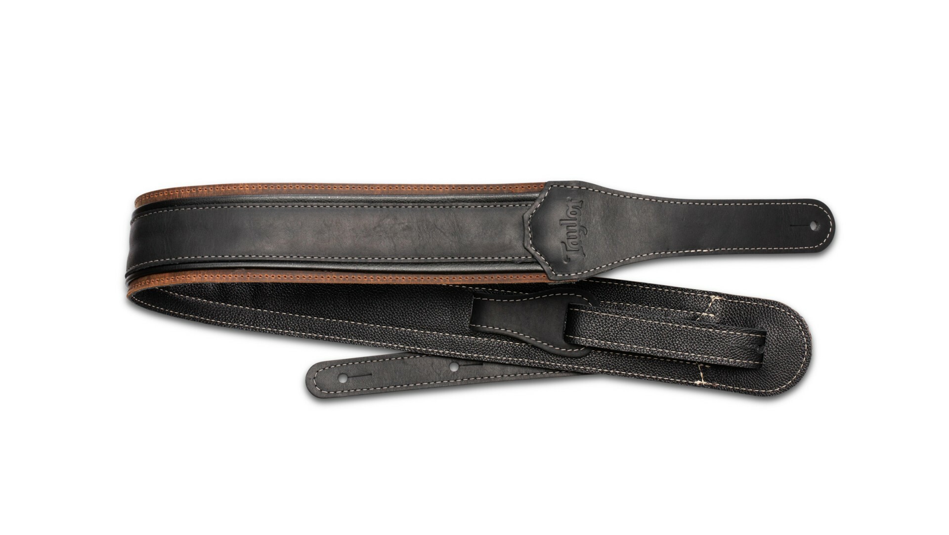 Taylor 背帶 皮革吉他背帶 棕黑色 Brown/Black TLOP-4128-25