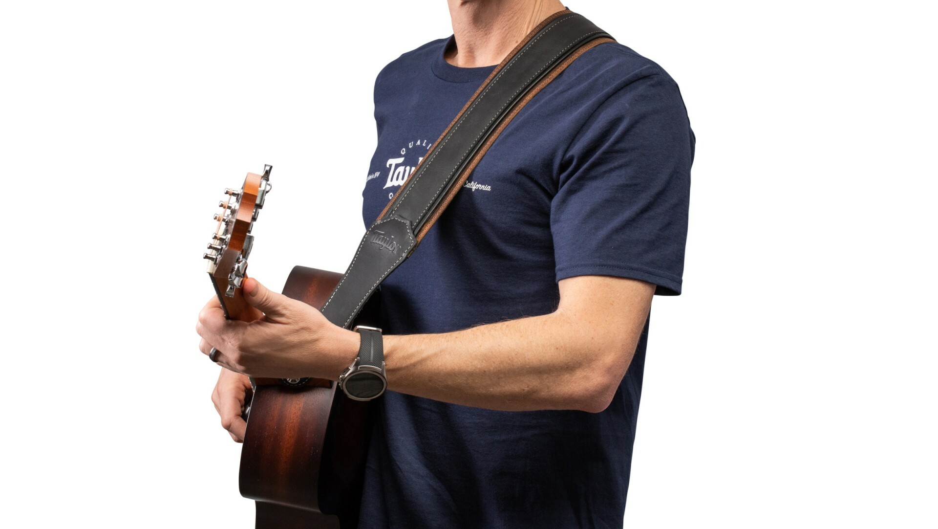 Taylor 背帶 皮革吉他背帶 棕黑色 Brown/Black TLOP-4128-25