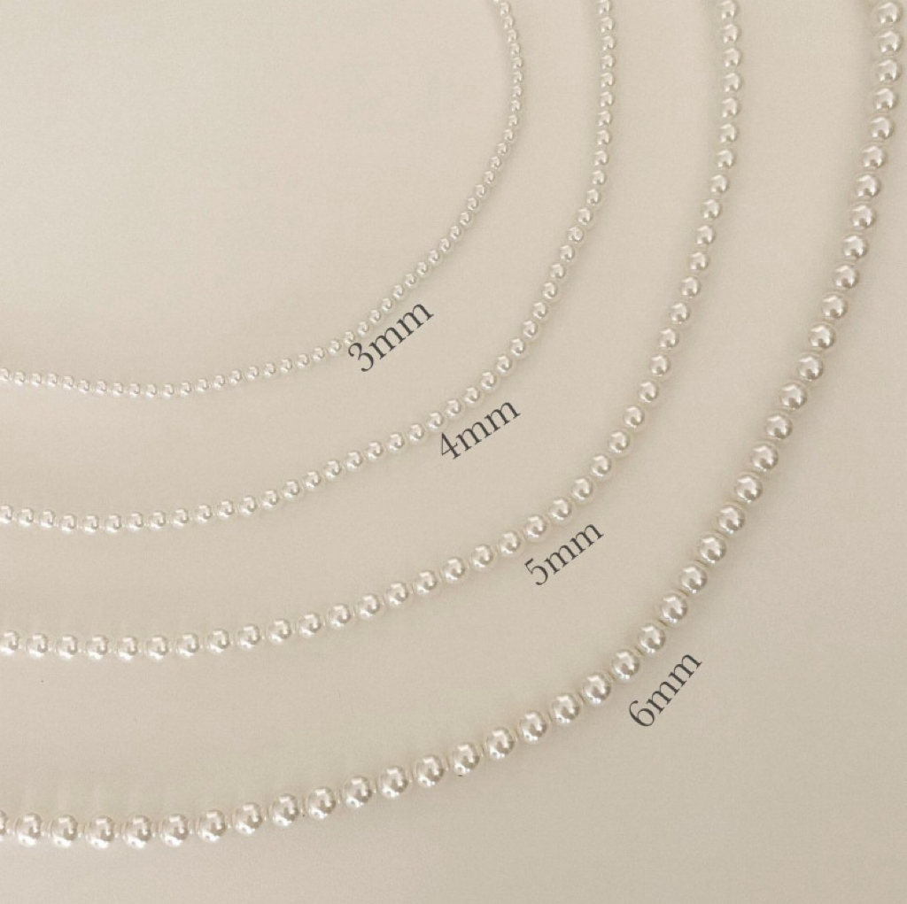 🇰🇷Korea pearl necklace premium pearl 925 silver