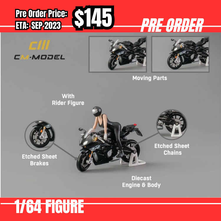 PO-$145 * CM Model * 1:64 S1000RR Black [01/08]